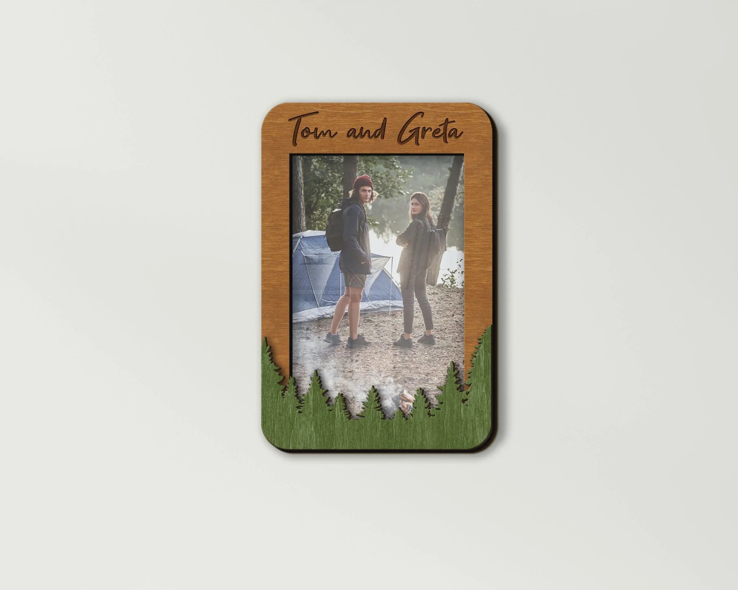 Forest Photo Frame | Personalized Picture Frame | Nature Frame for Hiking - The Frame Depot