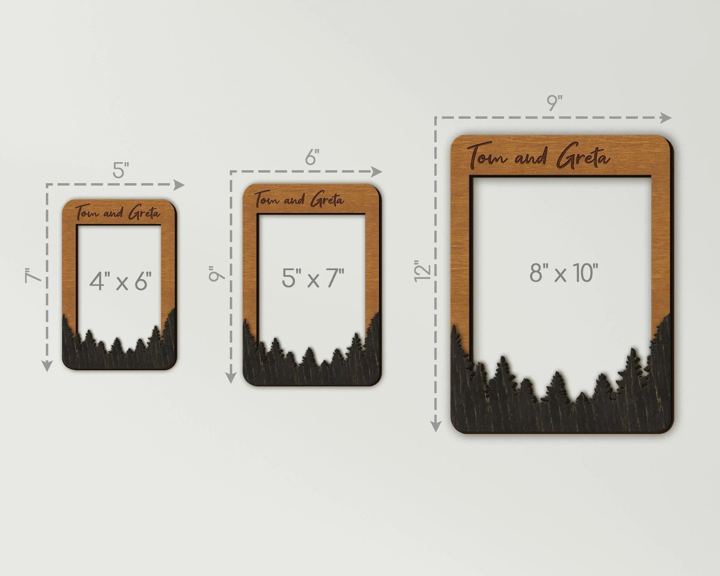 Forest Photo Frame | Personalized Picture Frame | Nature Frame for Hiking - The Frame Depot