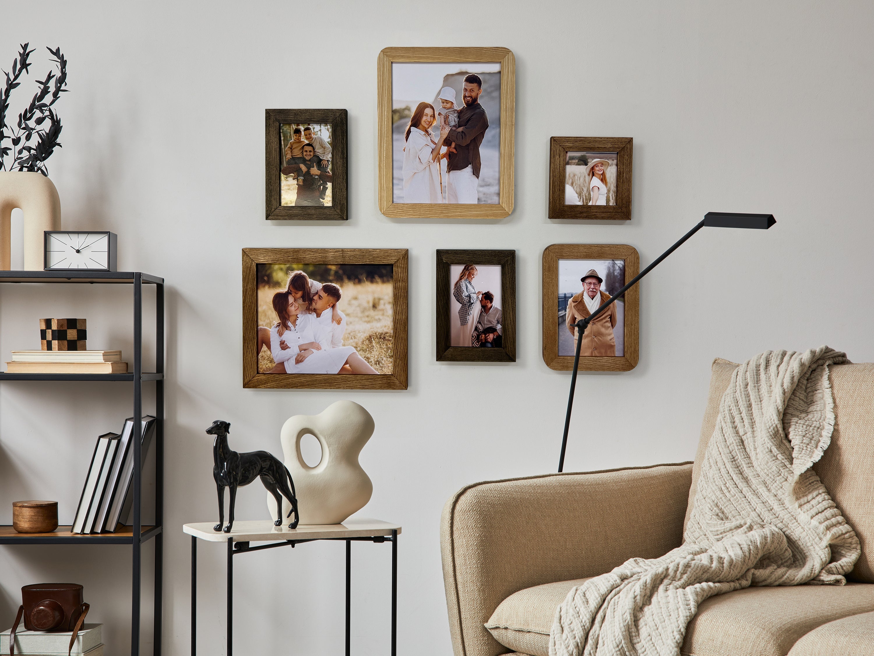Eclectic Gallery Wall Frame Set | Mixed Shapes Picture Frames