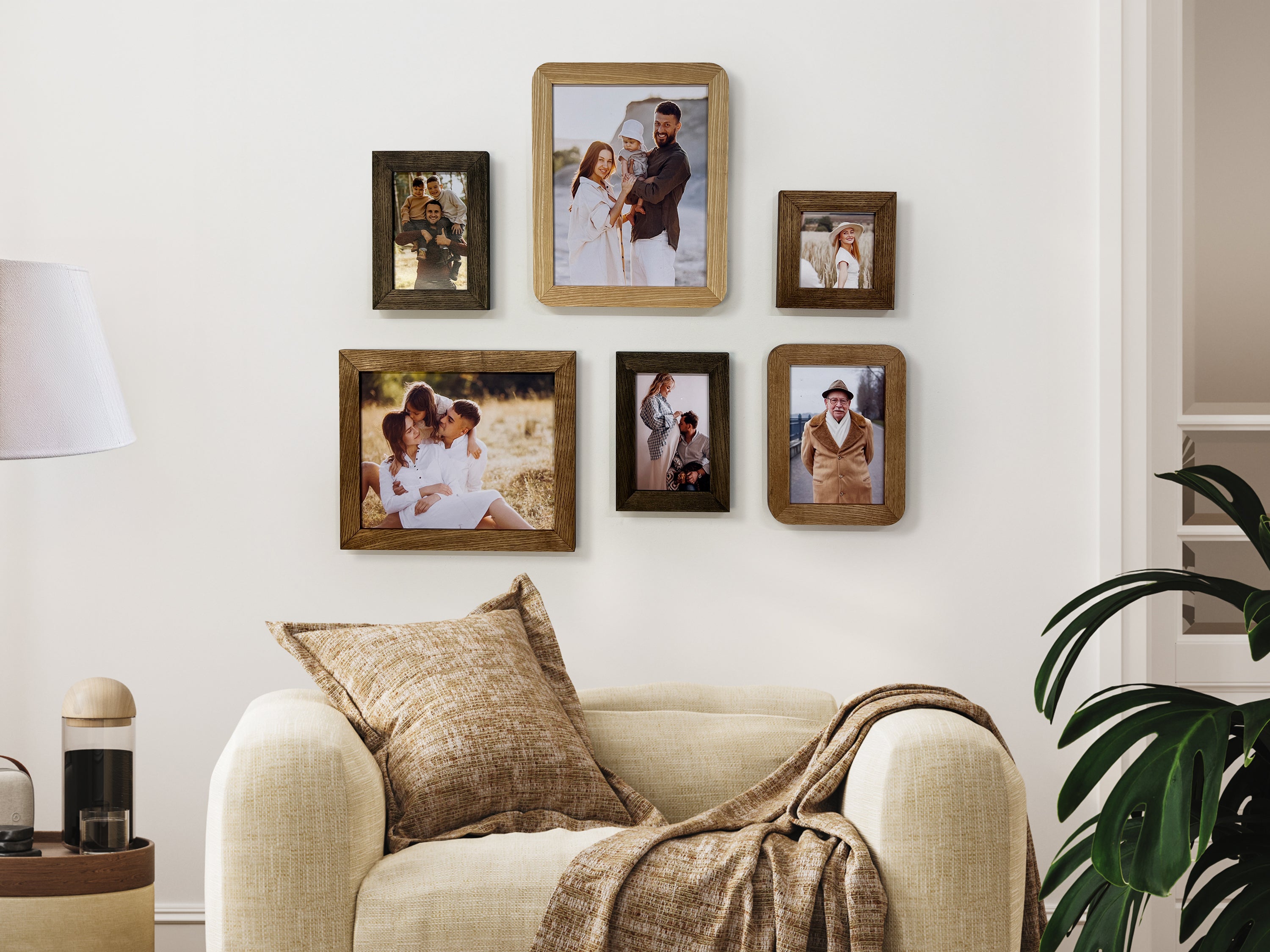 Conjunto de Marcos de Pared Ecléctico | Marcos de Fotos de Formas Mixtas