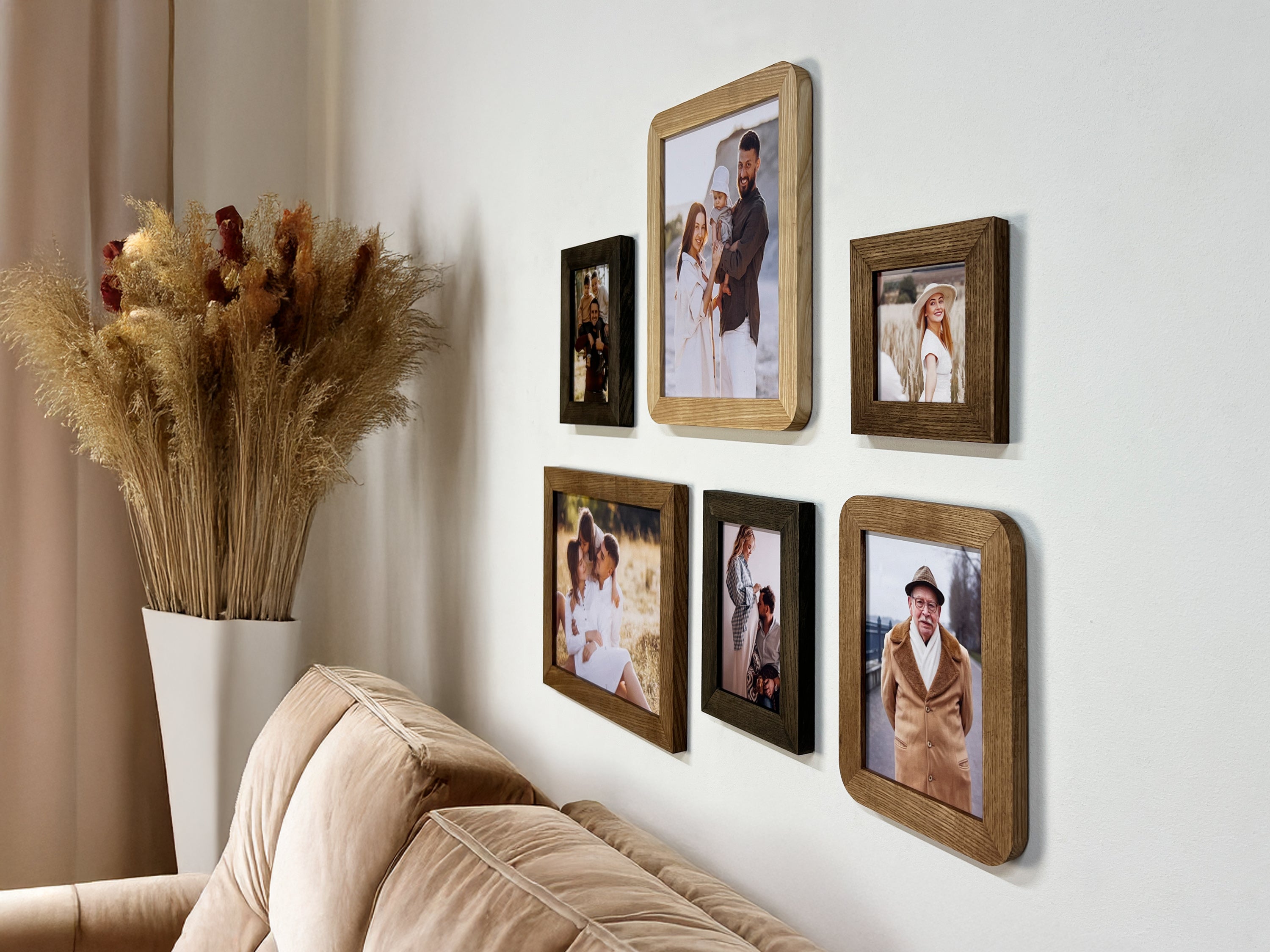 Conjunto de Marcos de Pared Ecléctico | Marcos de Fotos de Formas Mixtas