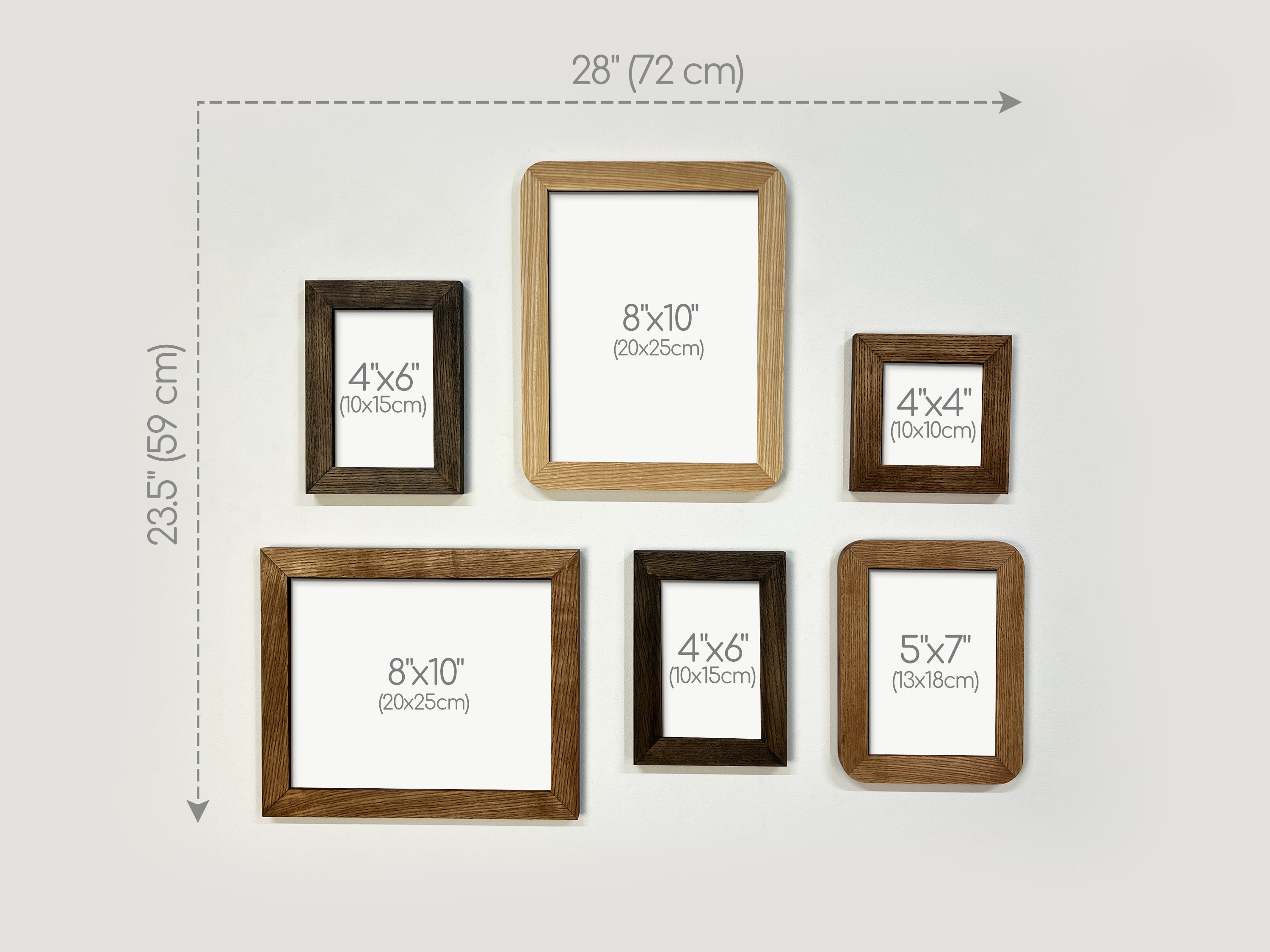 Eclectic Gallery Wall Frame Set | Mixed Shapes Picture Frames
