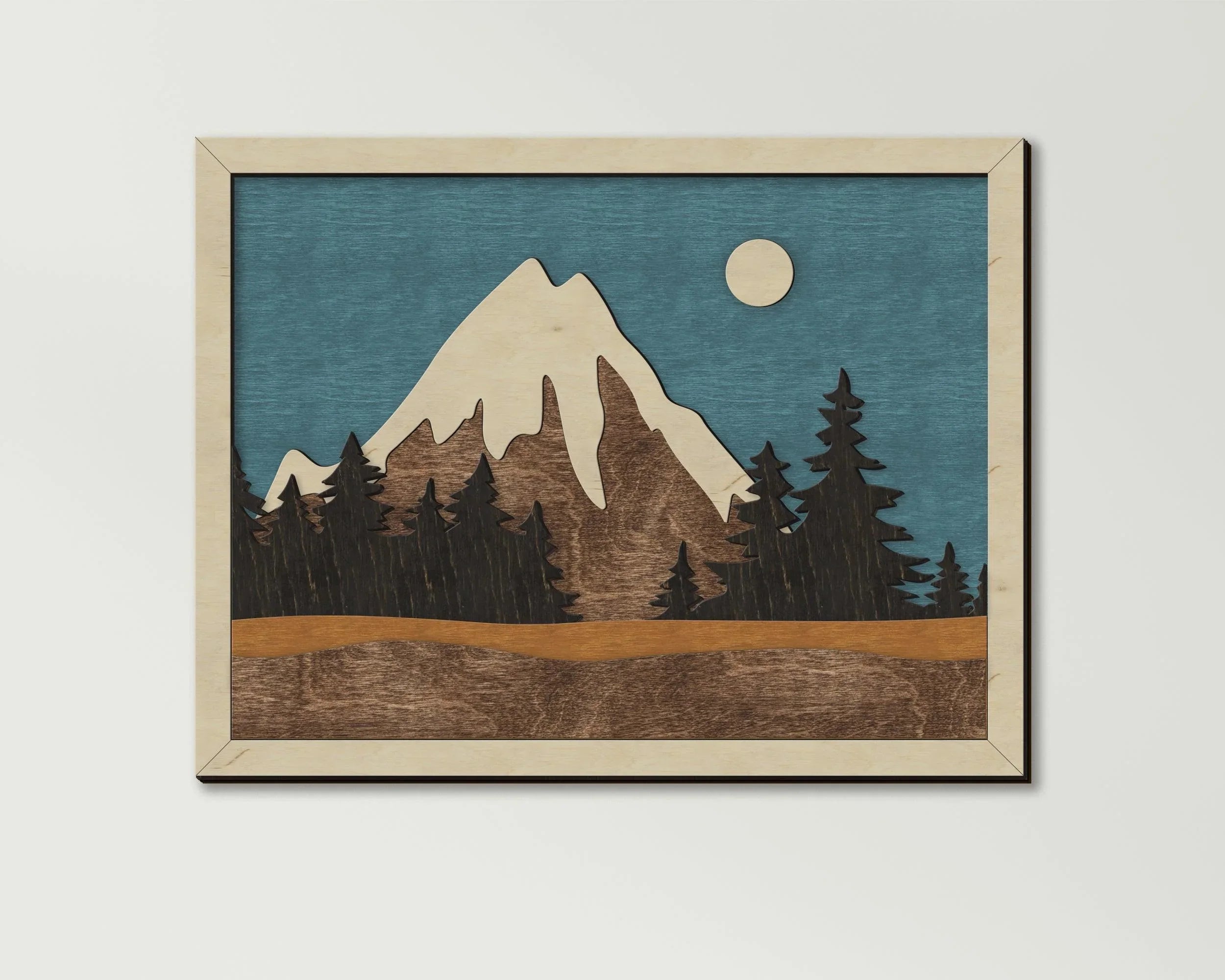 3D Sunrise Wall Art | Wooden Decor for Living Room - The Frame Depot