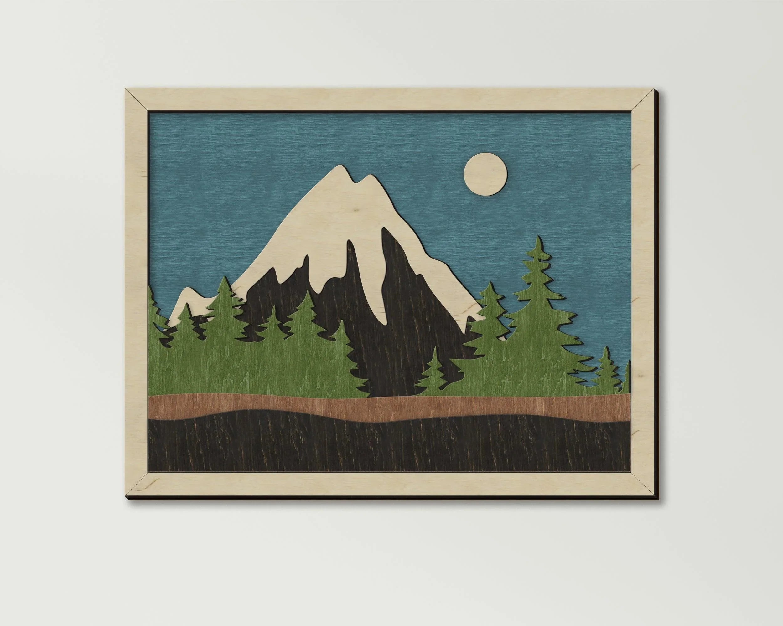 3D Sunrise Wall Art | Wooden Decor for Living Room - The Frame Depot