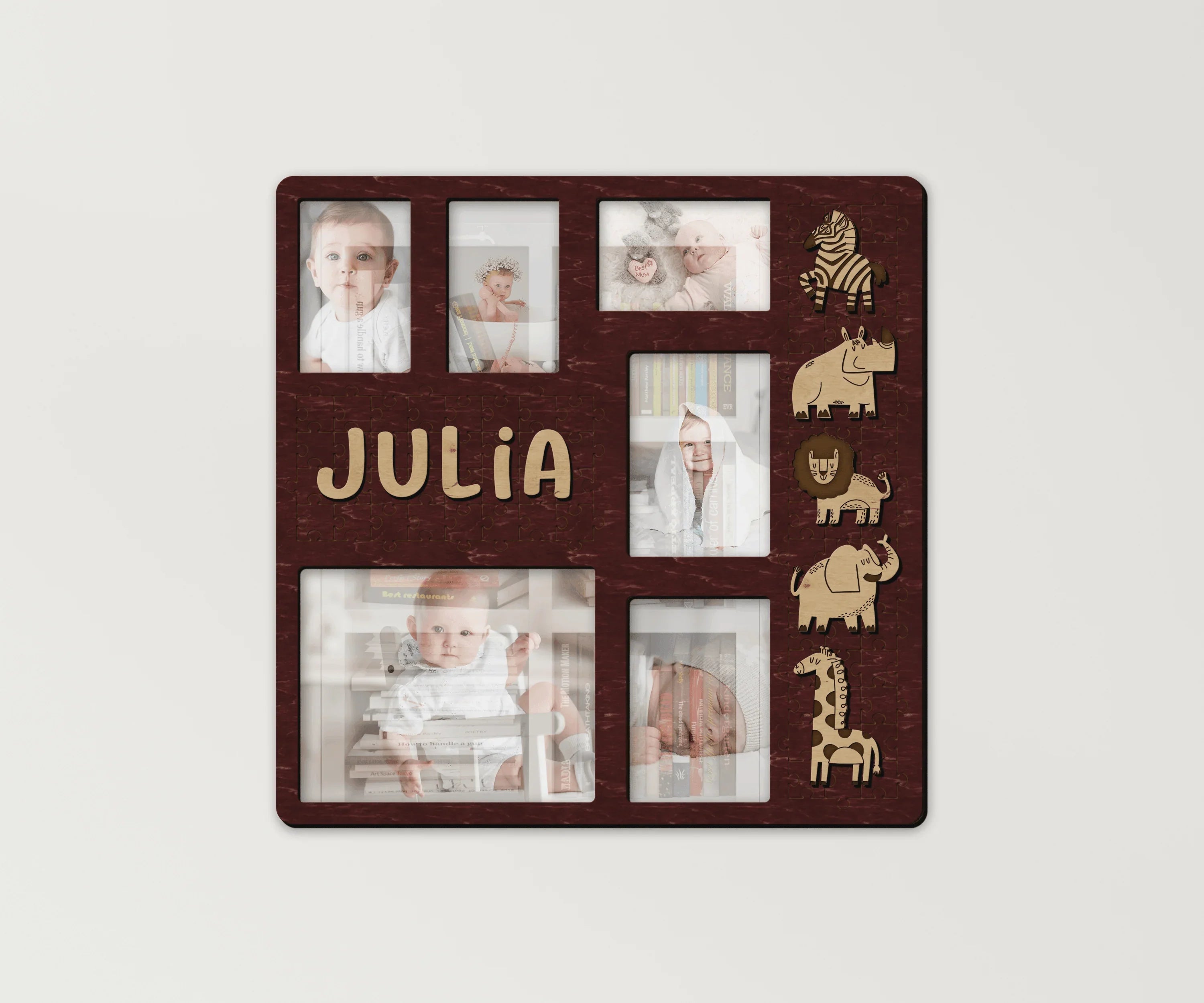 Personalized Animal Photo Frame Collage - The Frame Depot