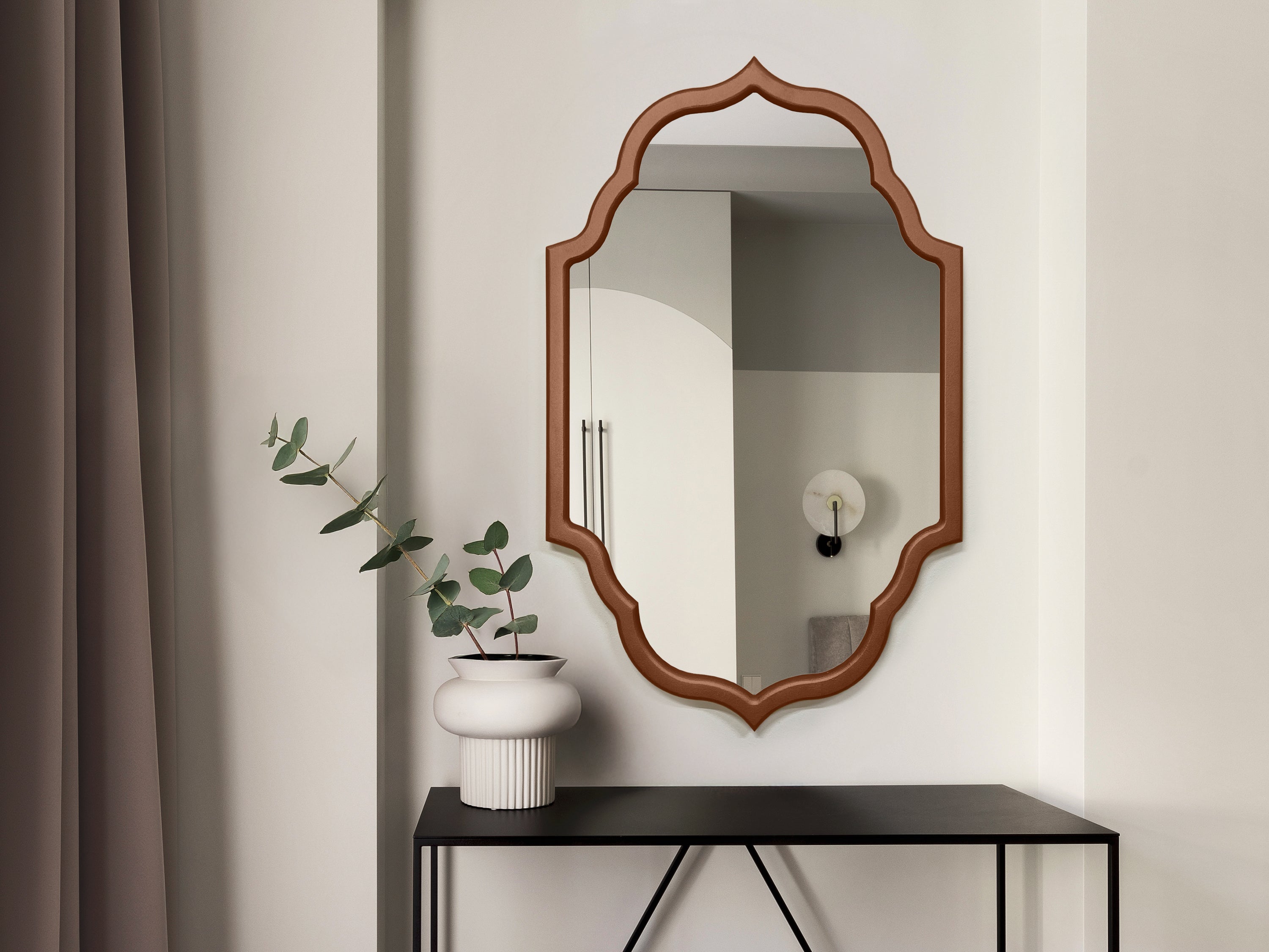 Gewölbter marokkanischer Wandspiegel