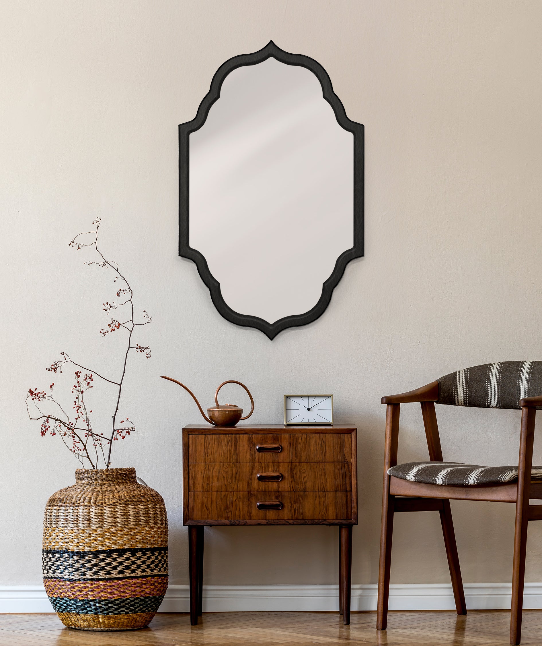 Gewölbter marokkanischer Wandspiegel