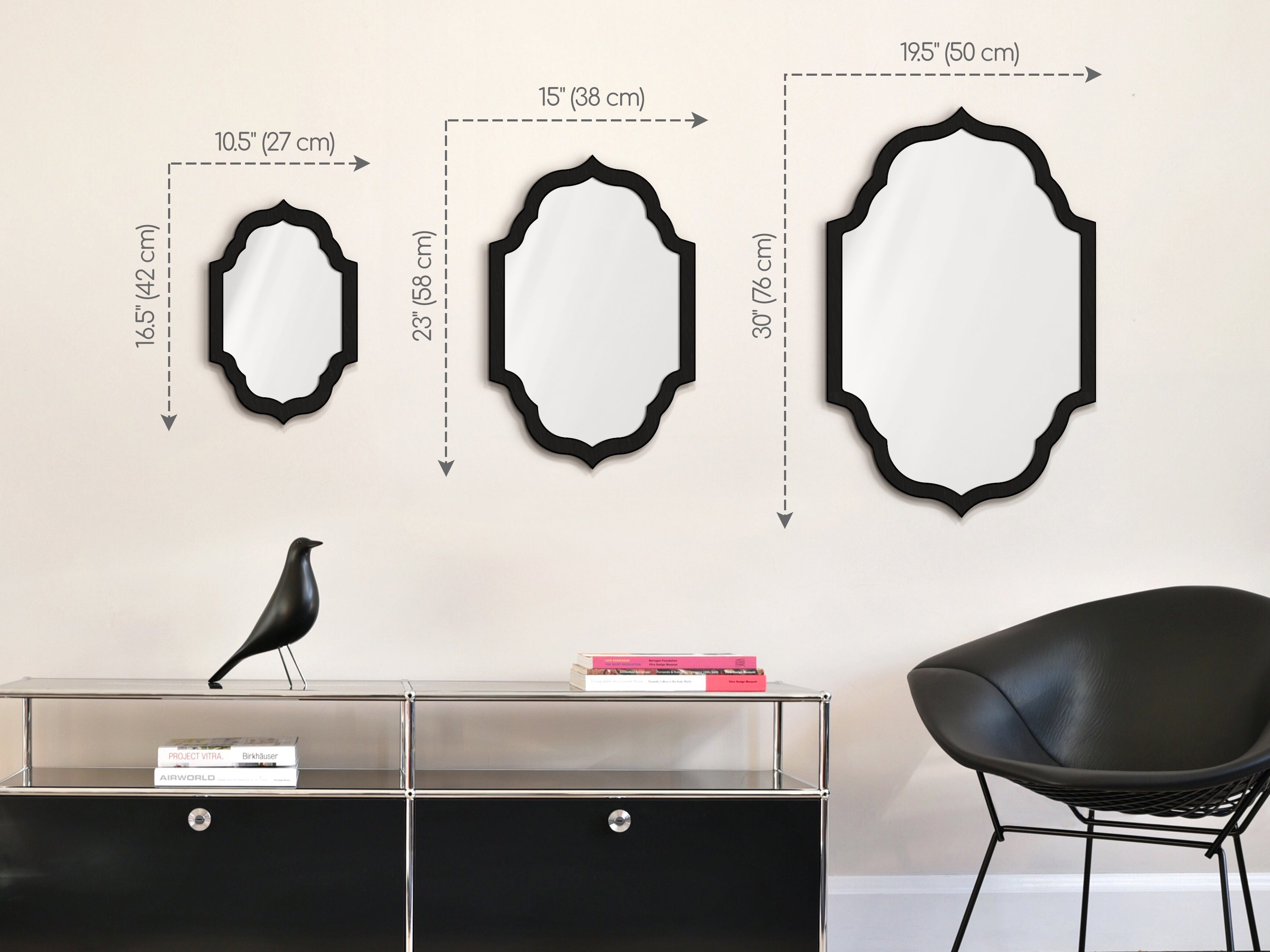 Gewölbter marokkanischer Wandspiegel