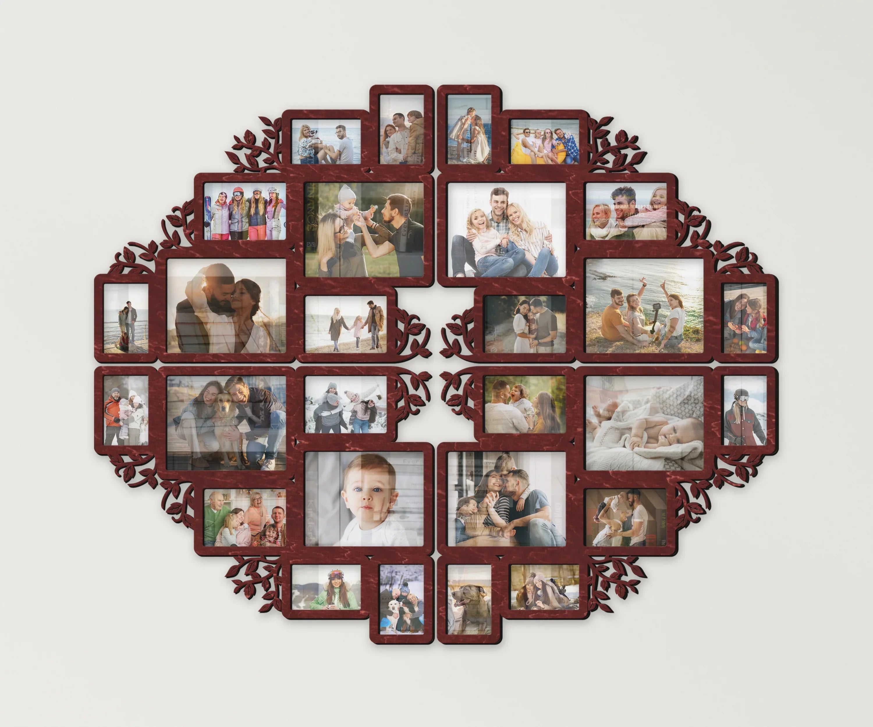 Large Split Picture Collage | Family Gallery Wall Art | Custom Photo Frame - The Frame Depot