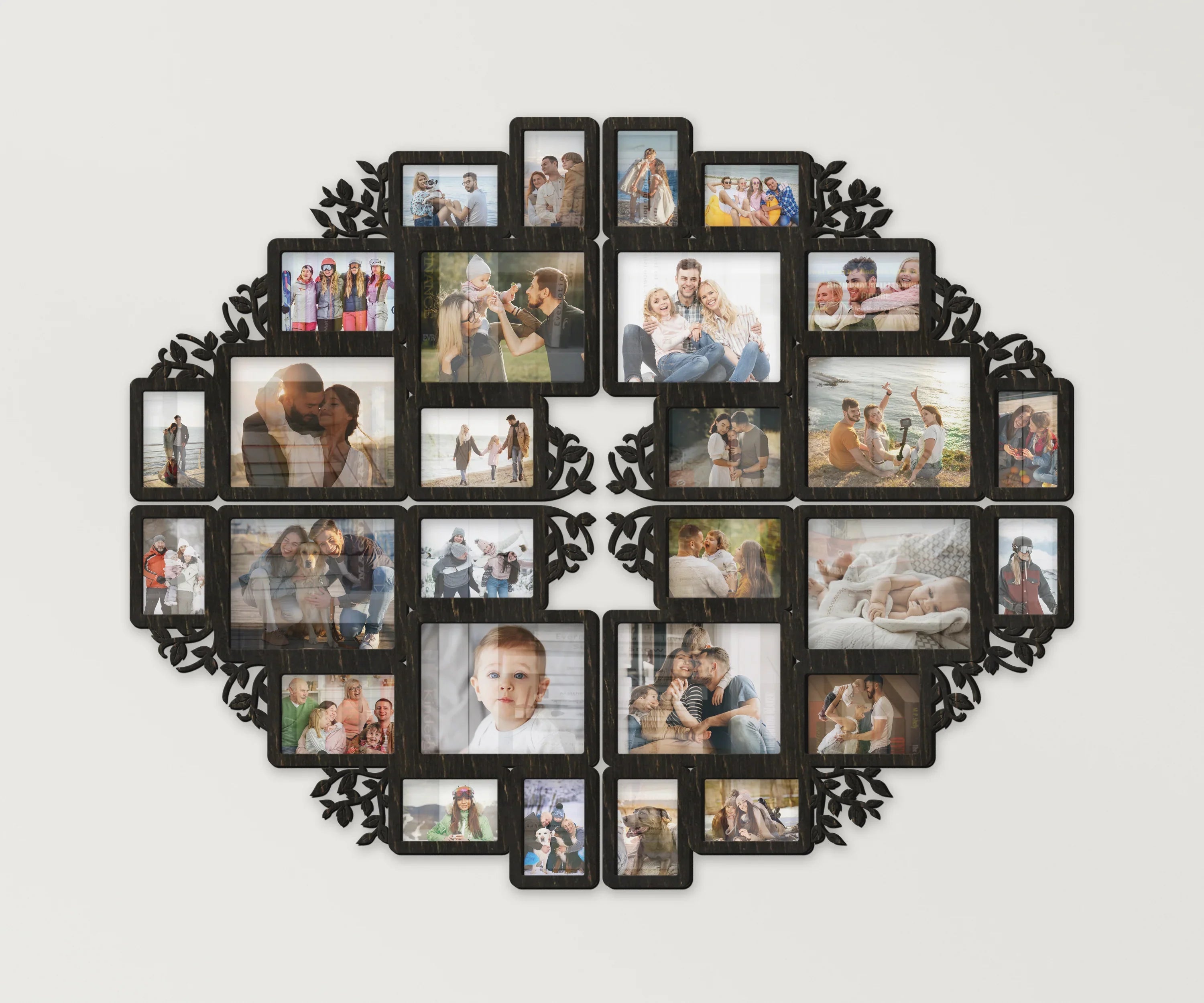 Large Split Picture Collage | Family Gallery Wall Art | Custom Photo Frame - The Frame Depot