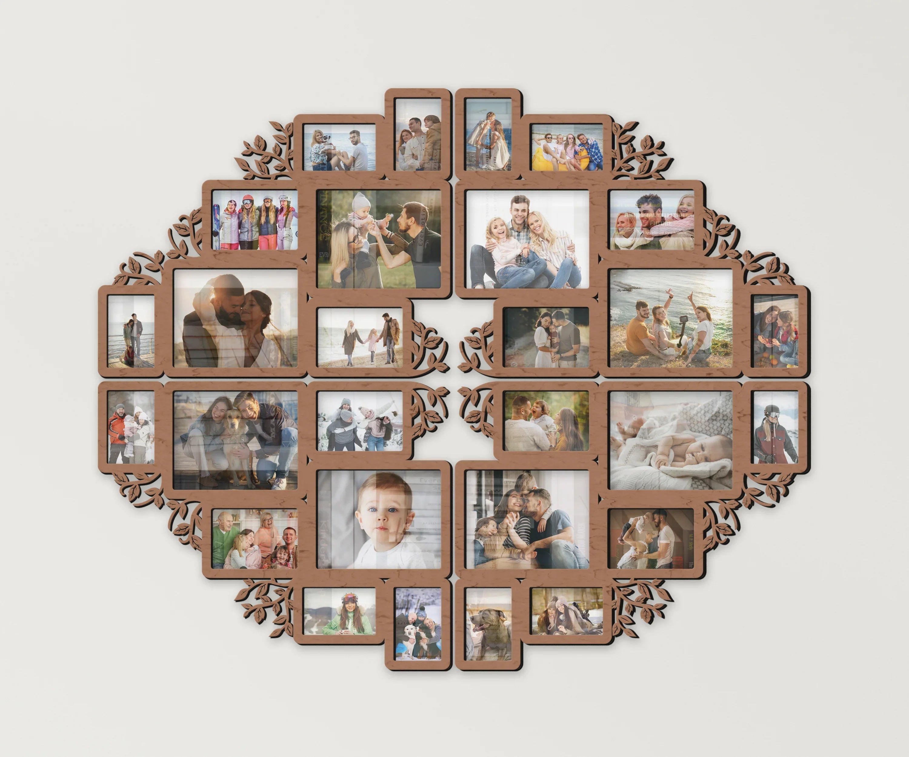 Large Split Picture Collage | Family Gallery Wall Art | Custom Photo Frame - The Frame Depot