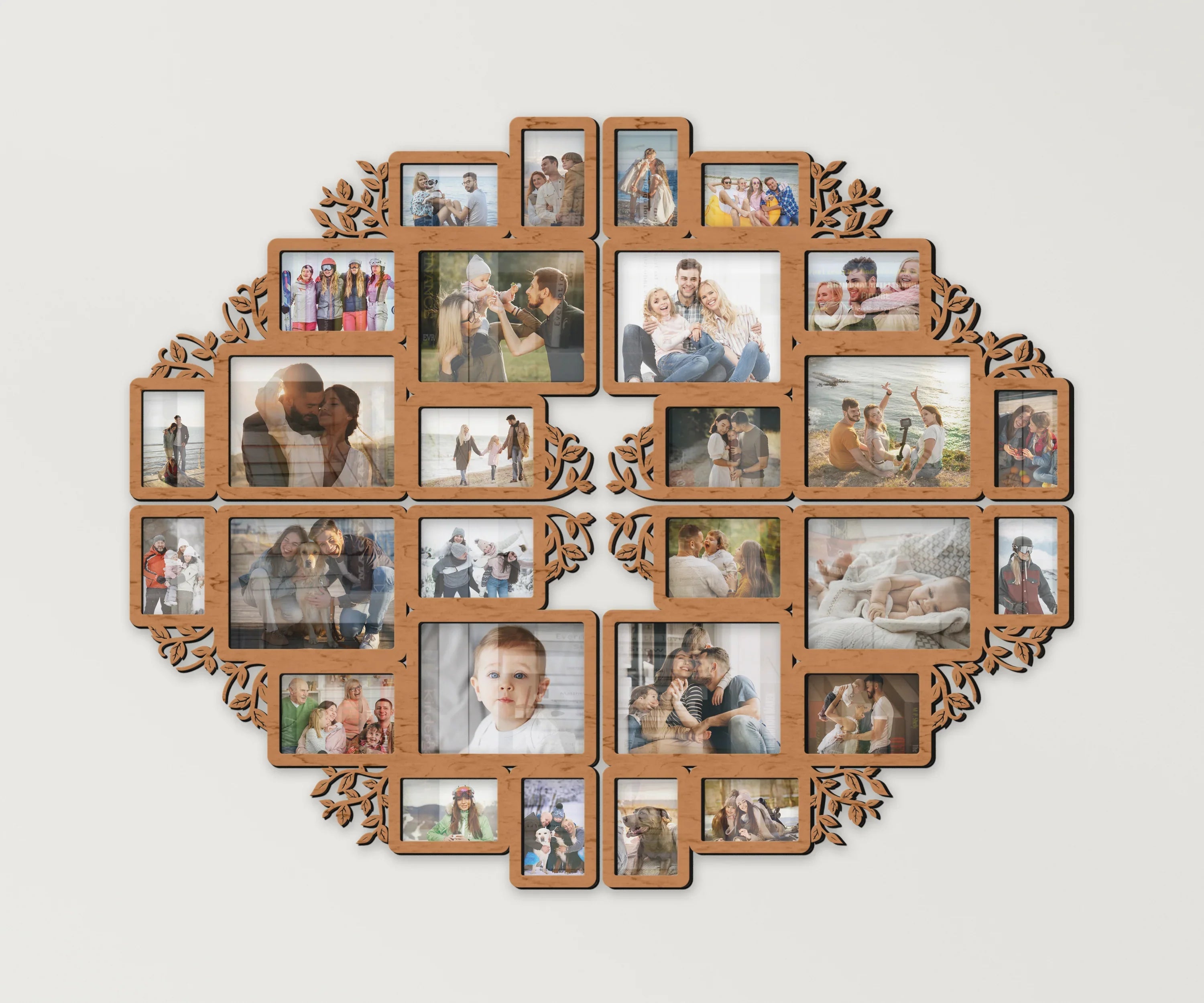 Large Split Picture Collage | Family Gallery Wall Art | Custom Photo Frame - The Frame Depot