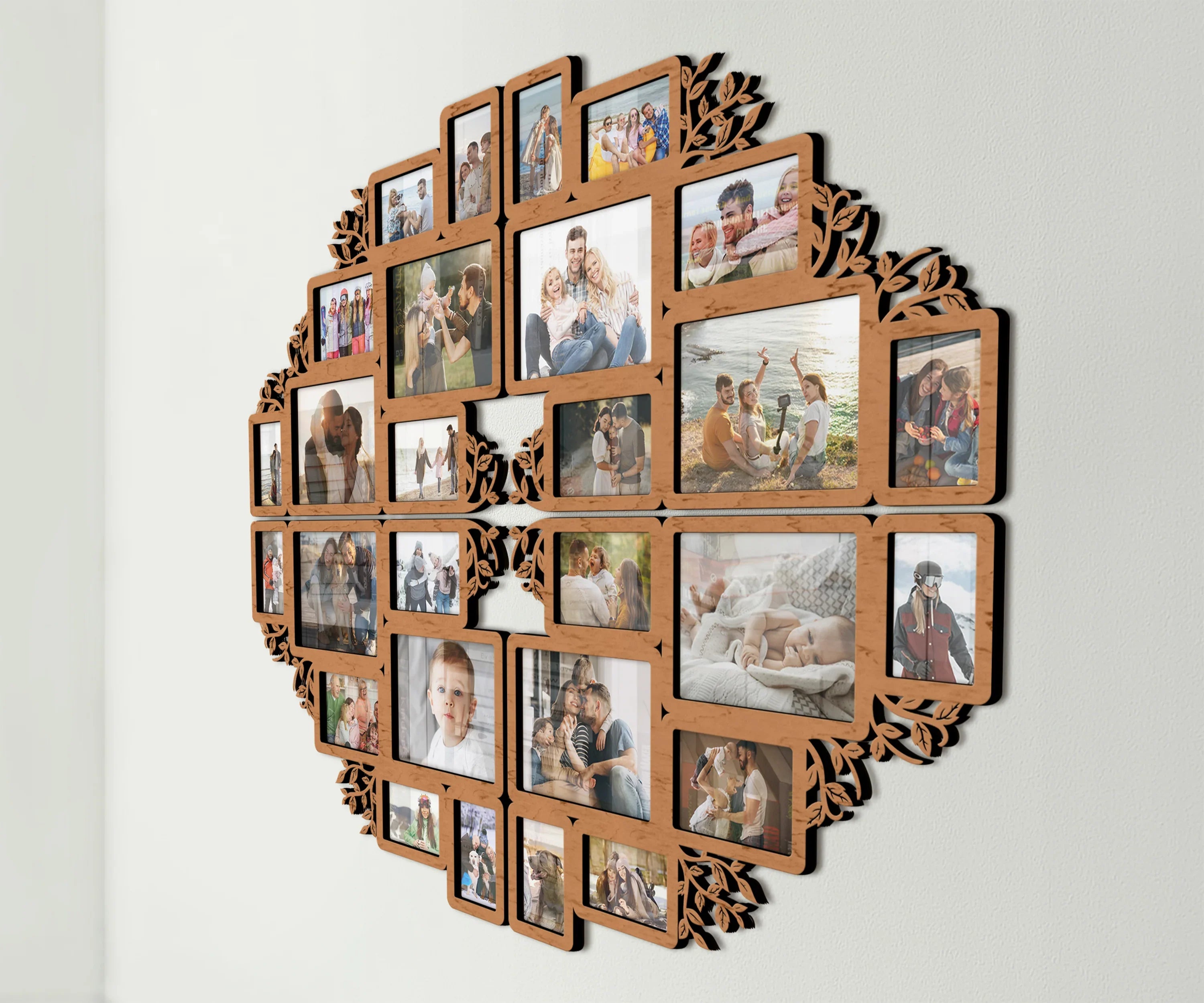 Large Split Picture Collage | Family Gallery Wall Art | Custom Photo Frame - The Frame Depot