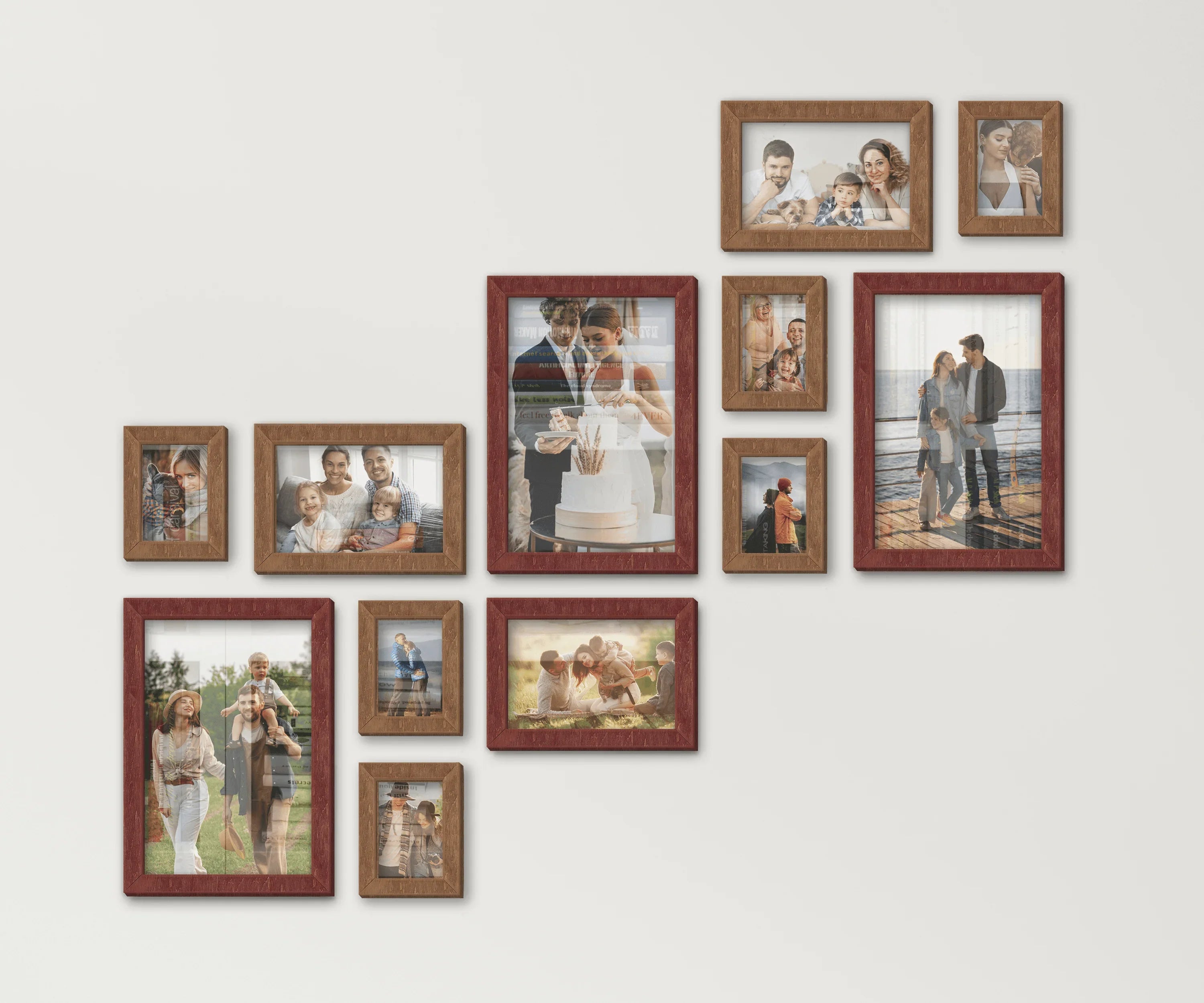 Photo Frame Collage | Picture Frame Set for Stairs | Gallery Wall - The Frame Depot