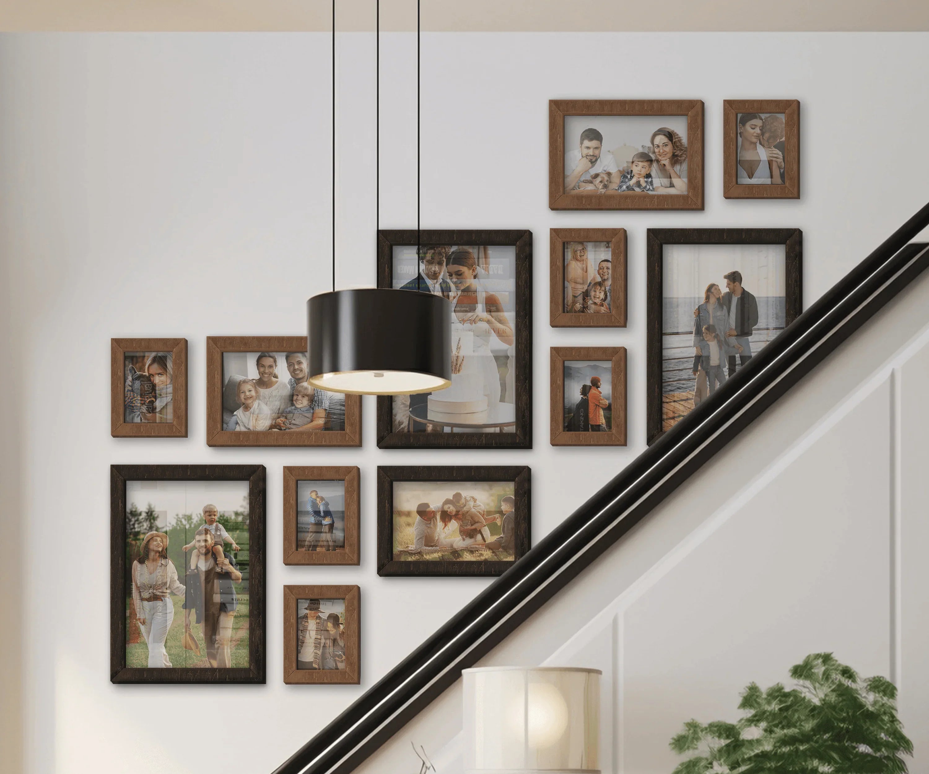Photo Frame Collage | Picture Frame Set for Stairs | Gallery Wall - The Frame Depot