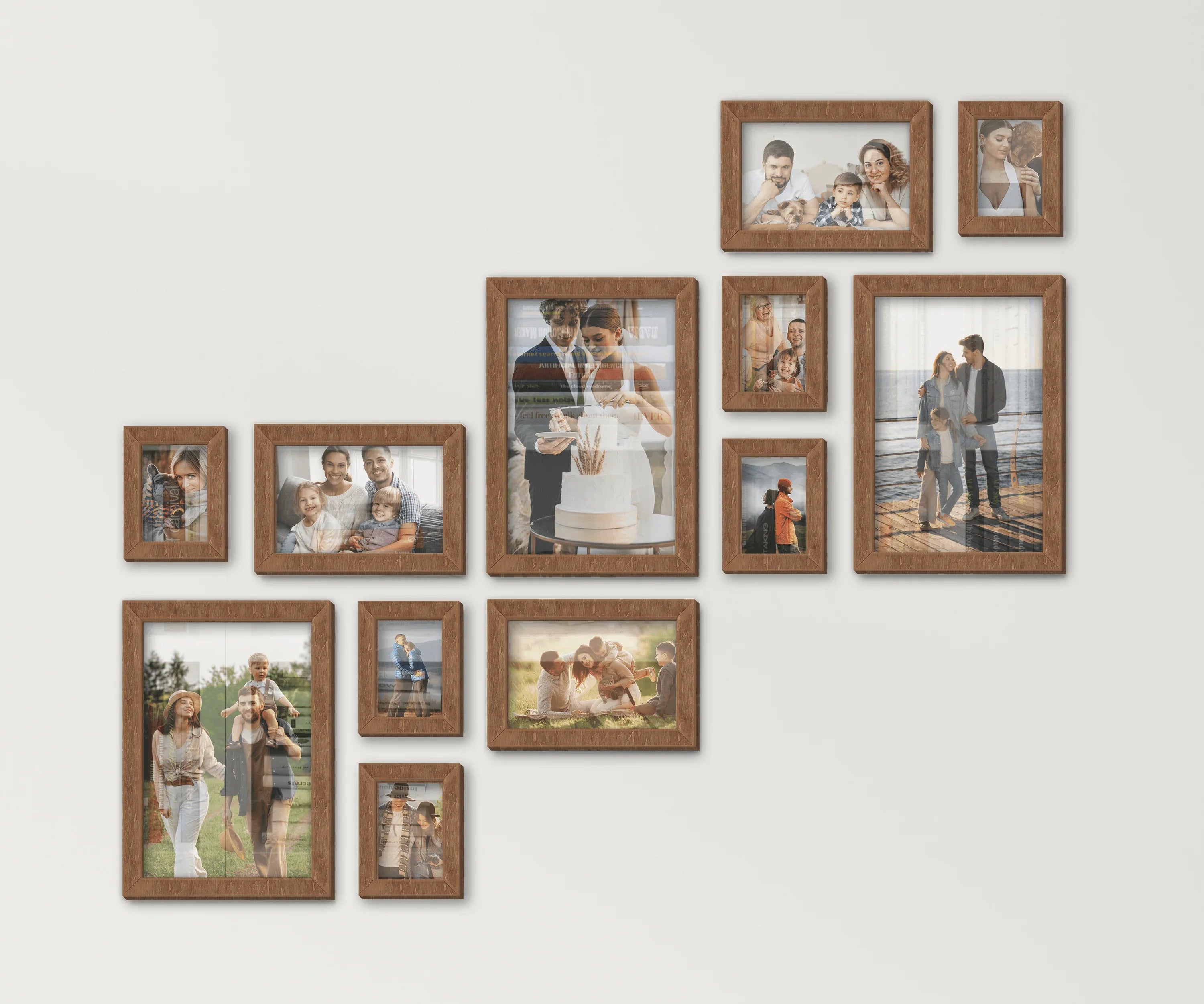 Photo Frame Collage | Picture Frame Set for Stairs | Gallery Wall - The Frame Depot