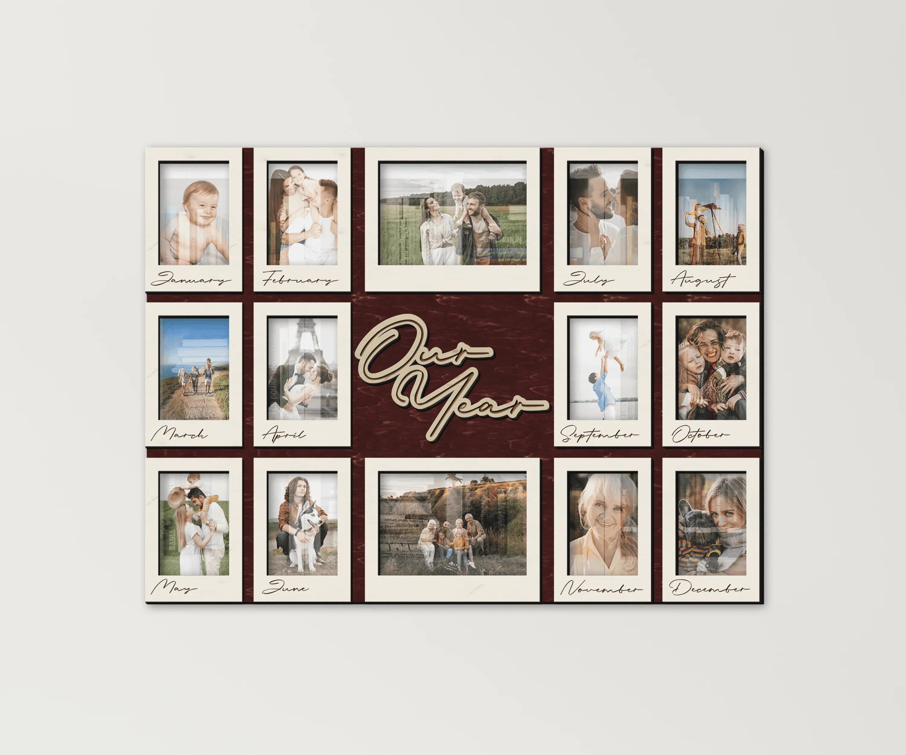 Personalized Family Photo Calendar | New Year Frame - The Frame Depot