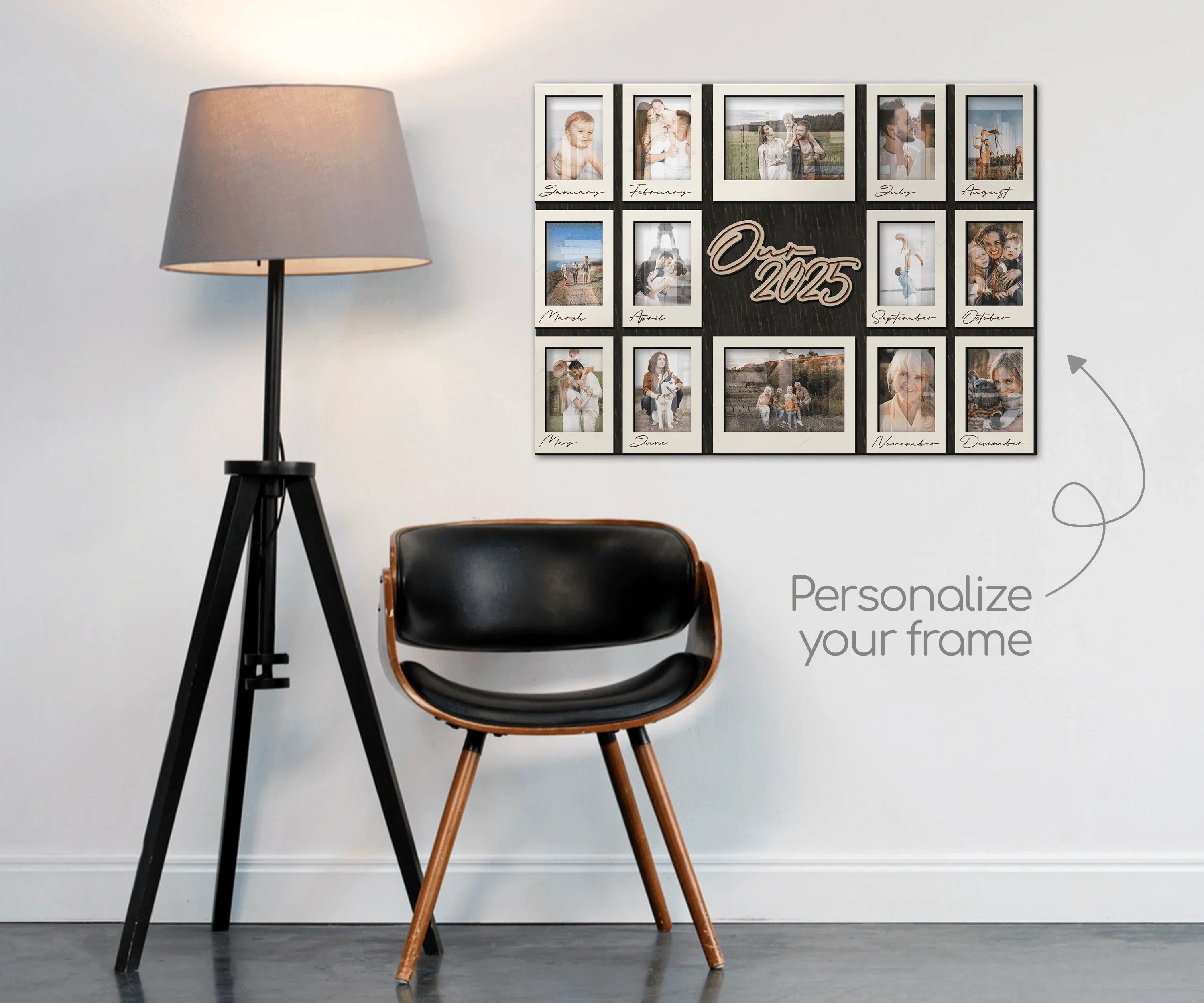 Personalized Family Photo Calendar | New Year Frame - The Frame Depot