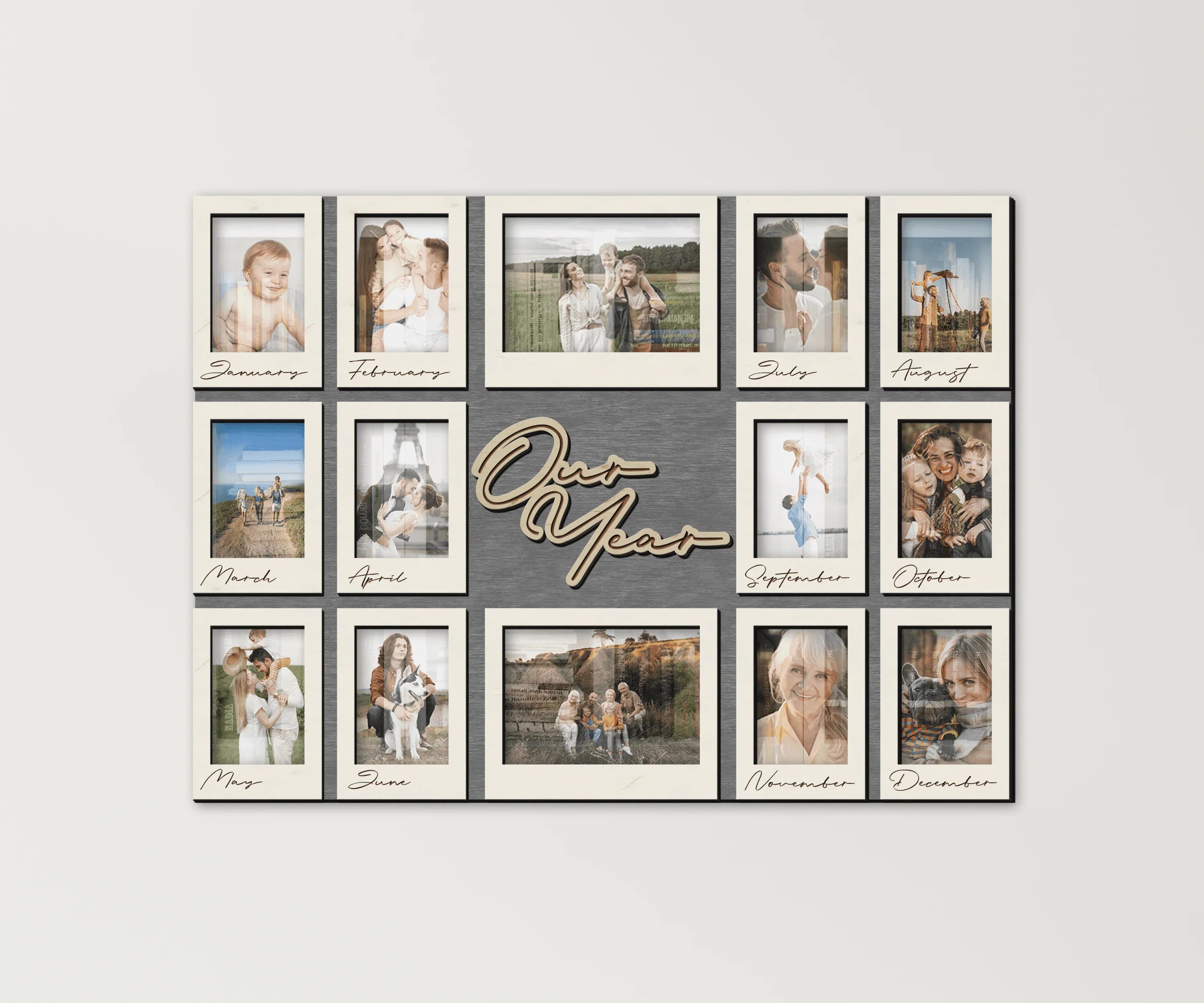 Personalized Family Photo Calendar | New Year Frame - The Frame Depot