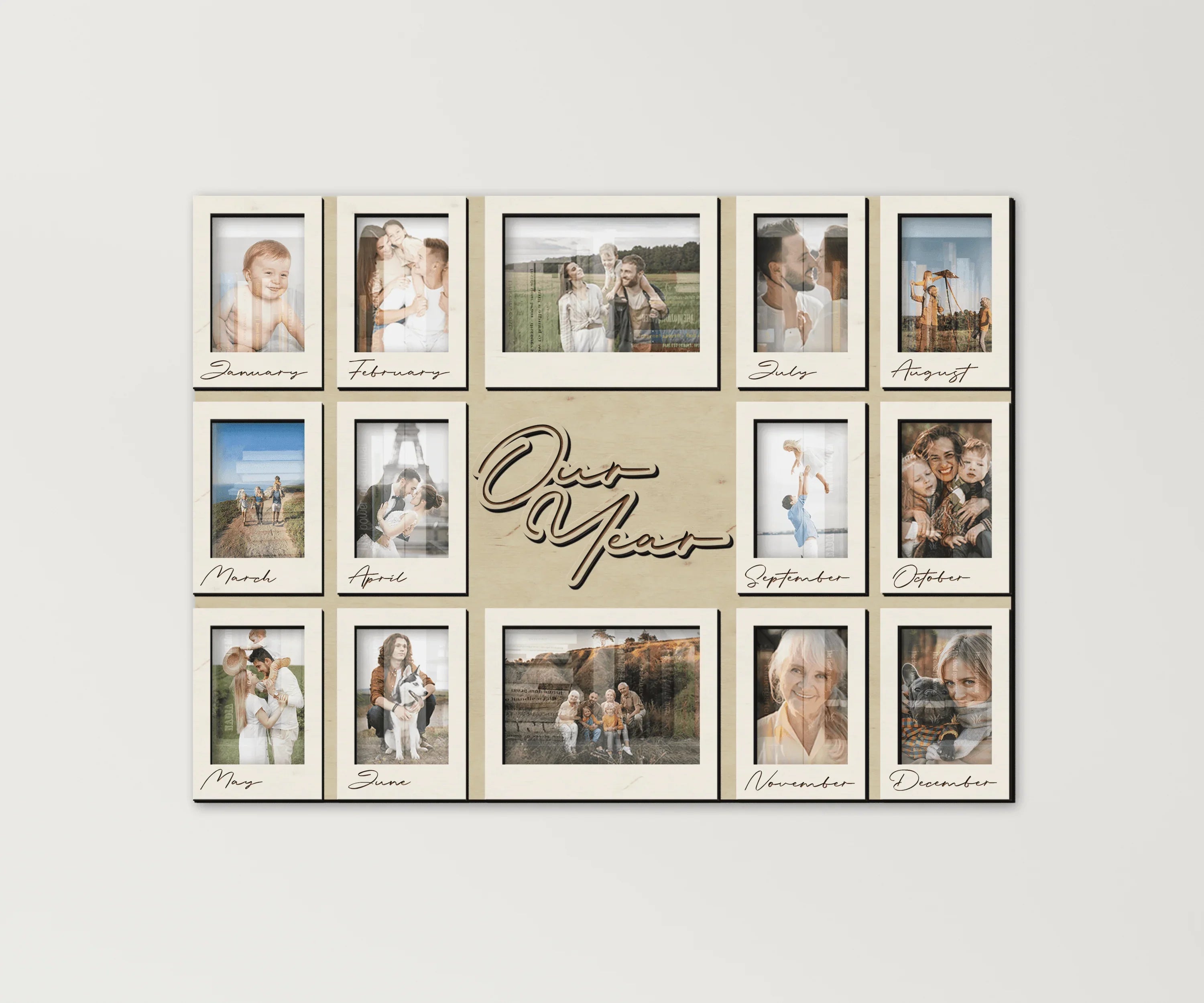 Personalized Family Photo Calendar | New Year Frame - The Frame Depot