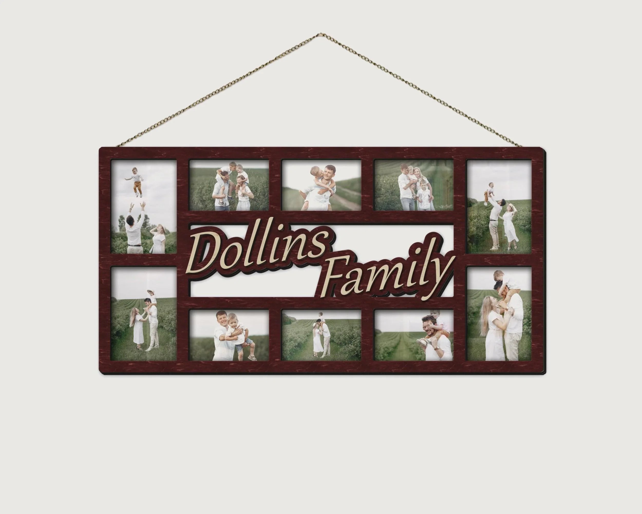 Family Photo Frame Collage | Family Name Sign - The Frame Depot