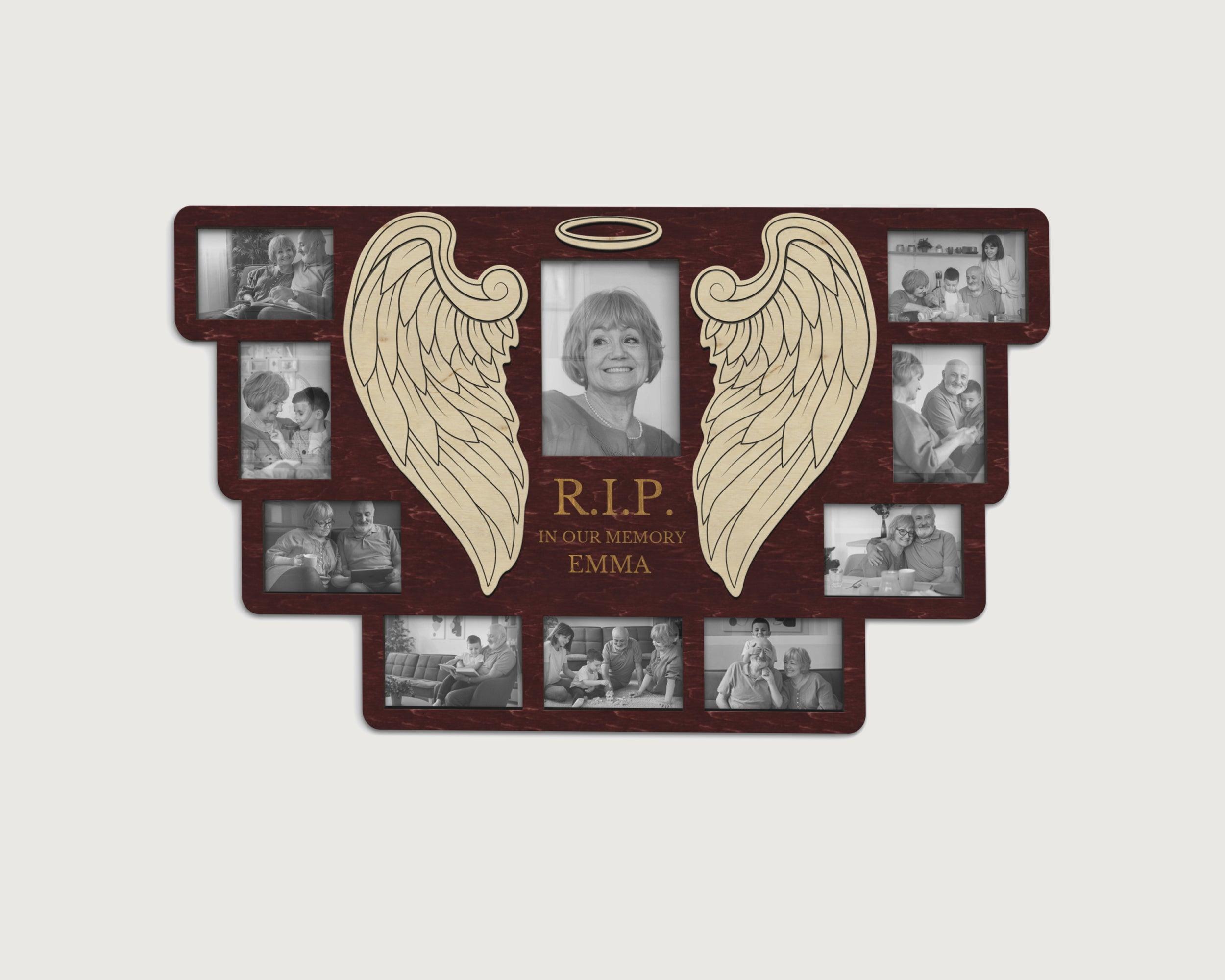Memorial Photo Frame Collage | Personalized Rest in Peace Board - The Frame Depot