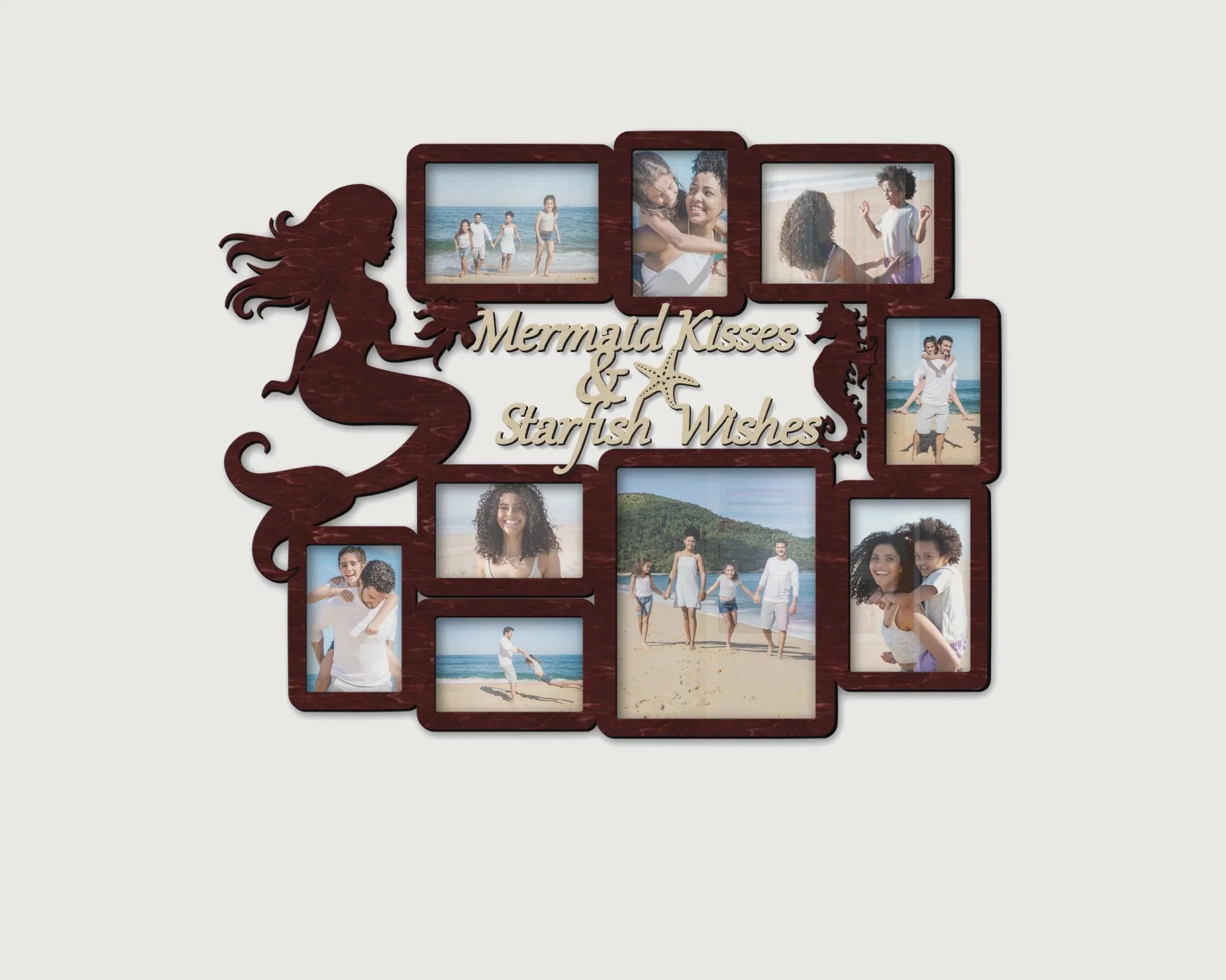Mermaid Photo Frame | Personalized Family Collage - The Frame Depot