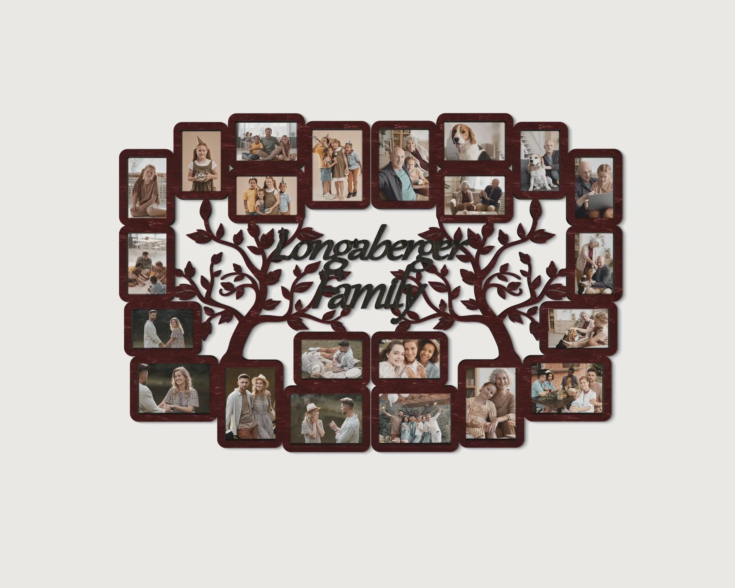 Personalized Family Tree Collage | Custom Large Photo Gallery Frames - The Frame Depot