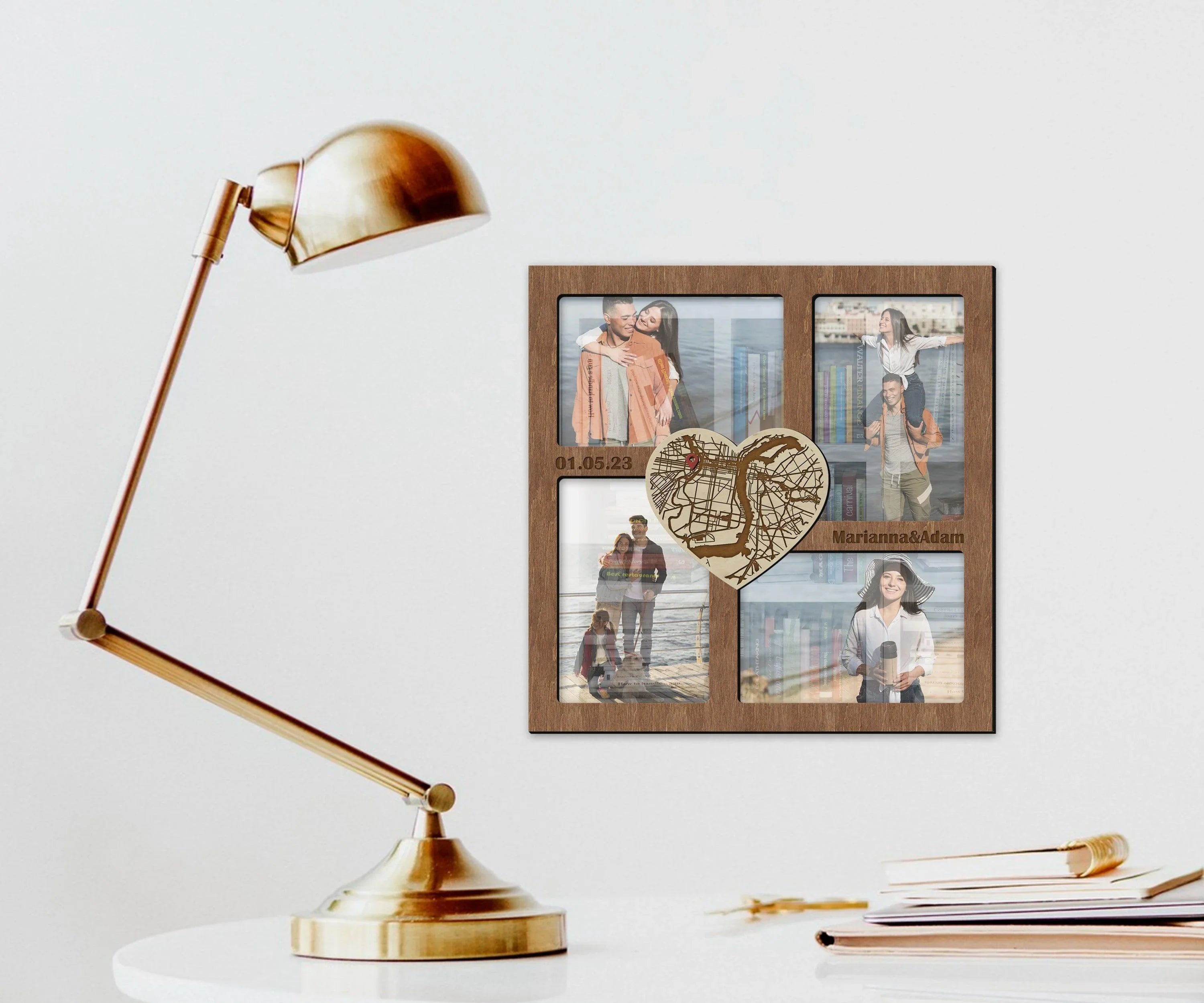 City Skyline Map | Custom Photo Frame Collage - The Frame Depot