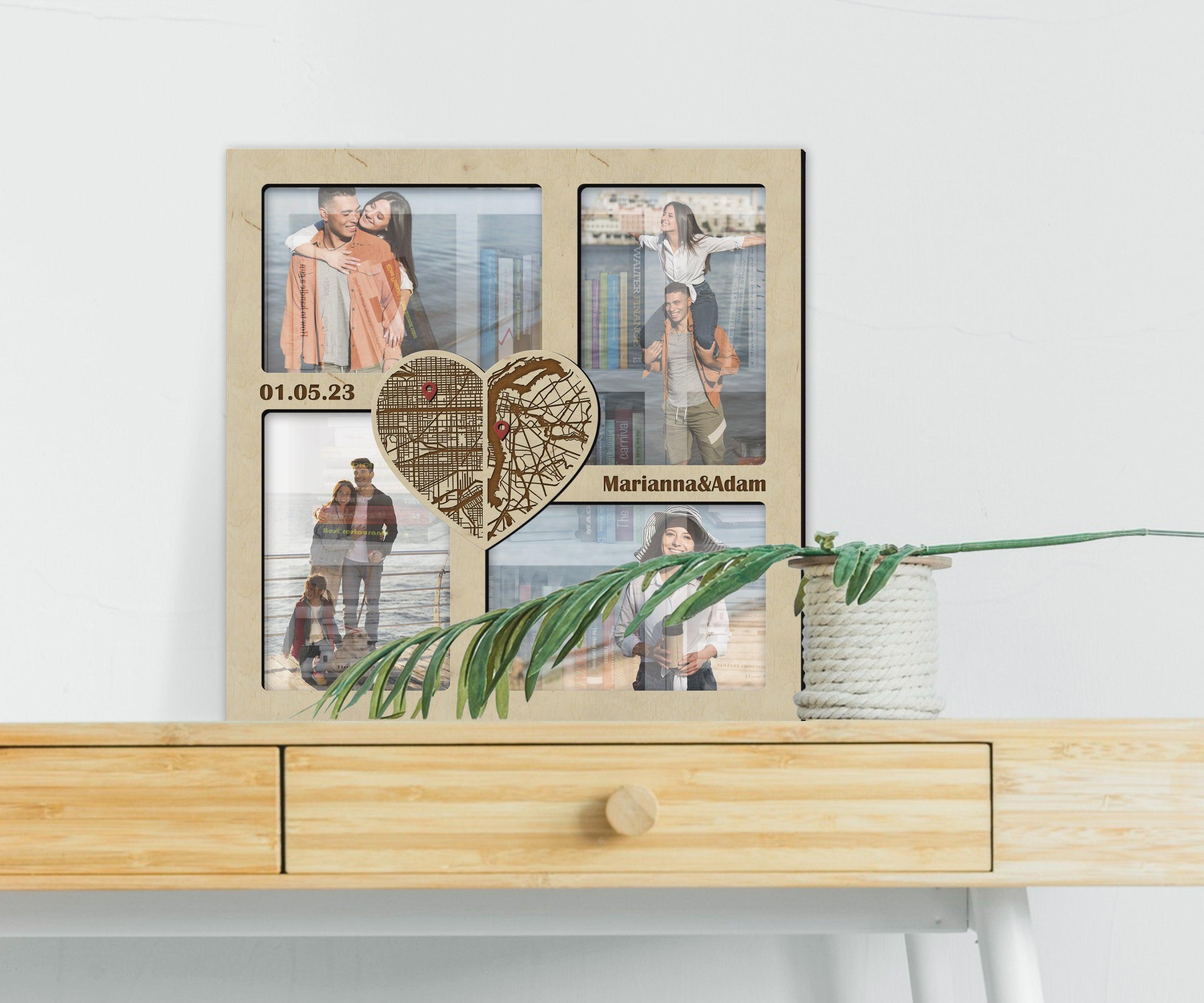 City Skyline Map | Custom Photo Frame Collage - The Frame Depot