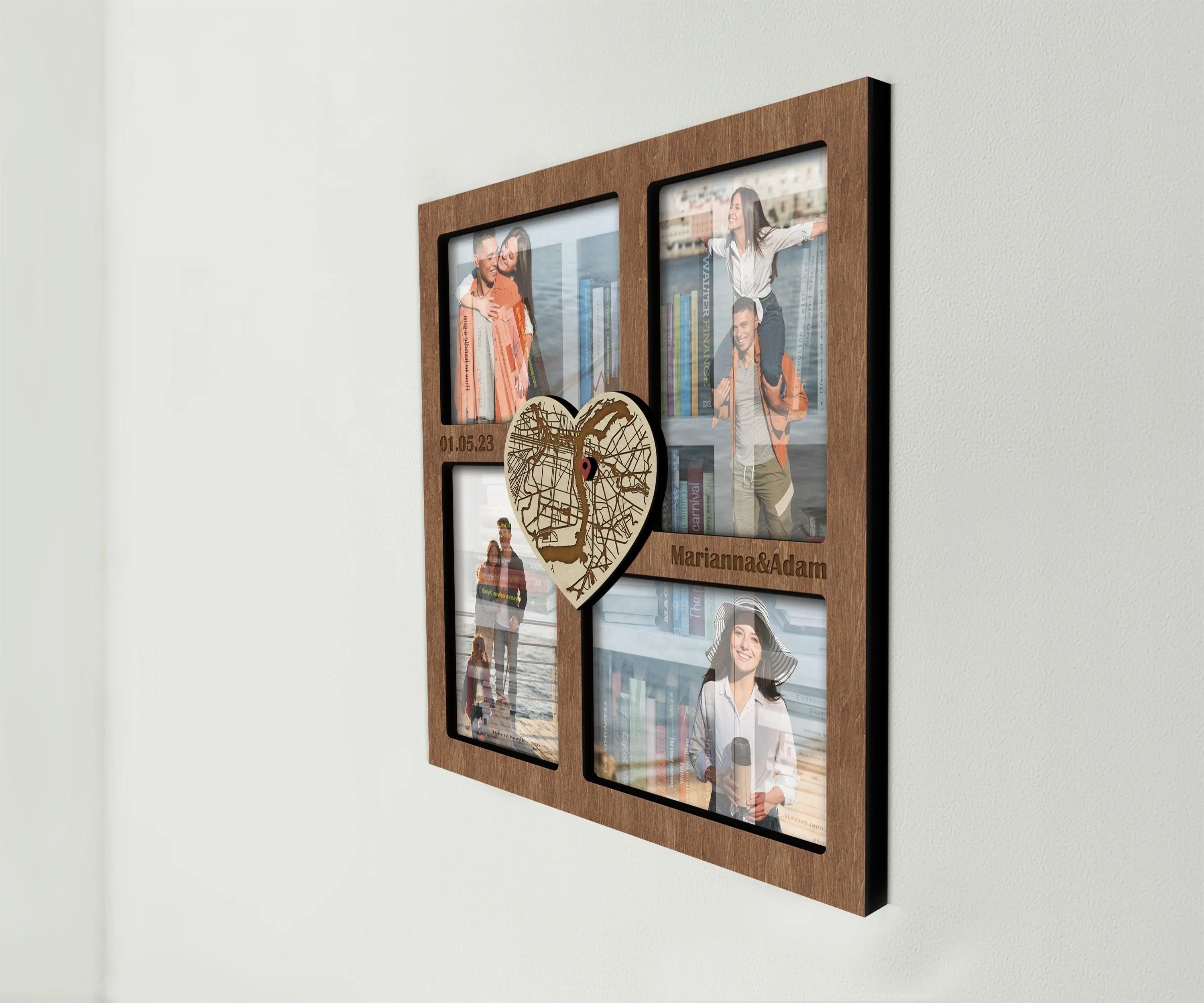 City Skyline Map | Custom Photo Frame Collage - The Frame Depot