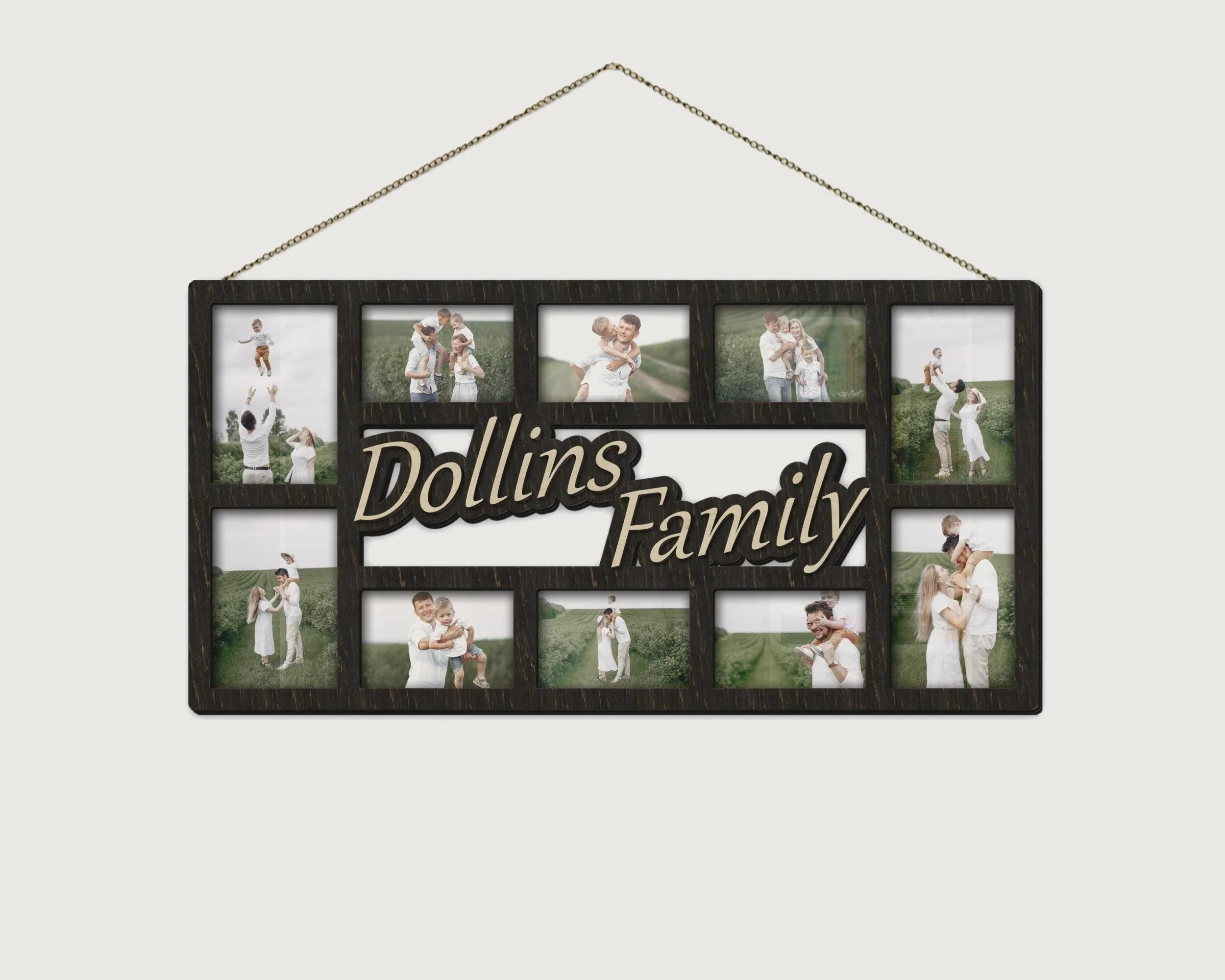 Family Photo Frame Collage | Family Name Sign - The Frame Depot