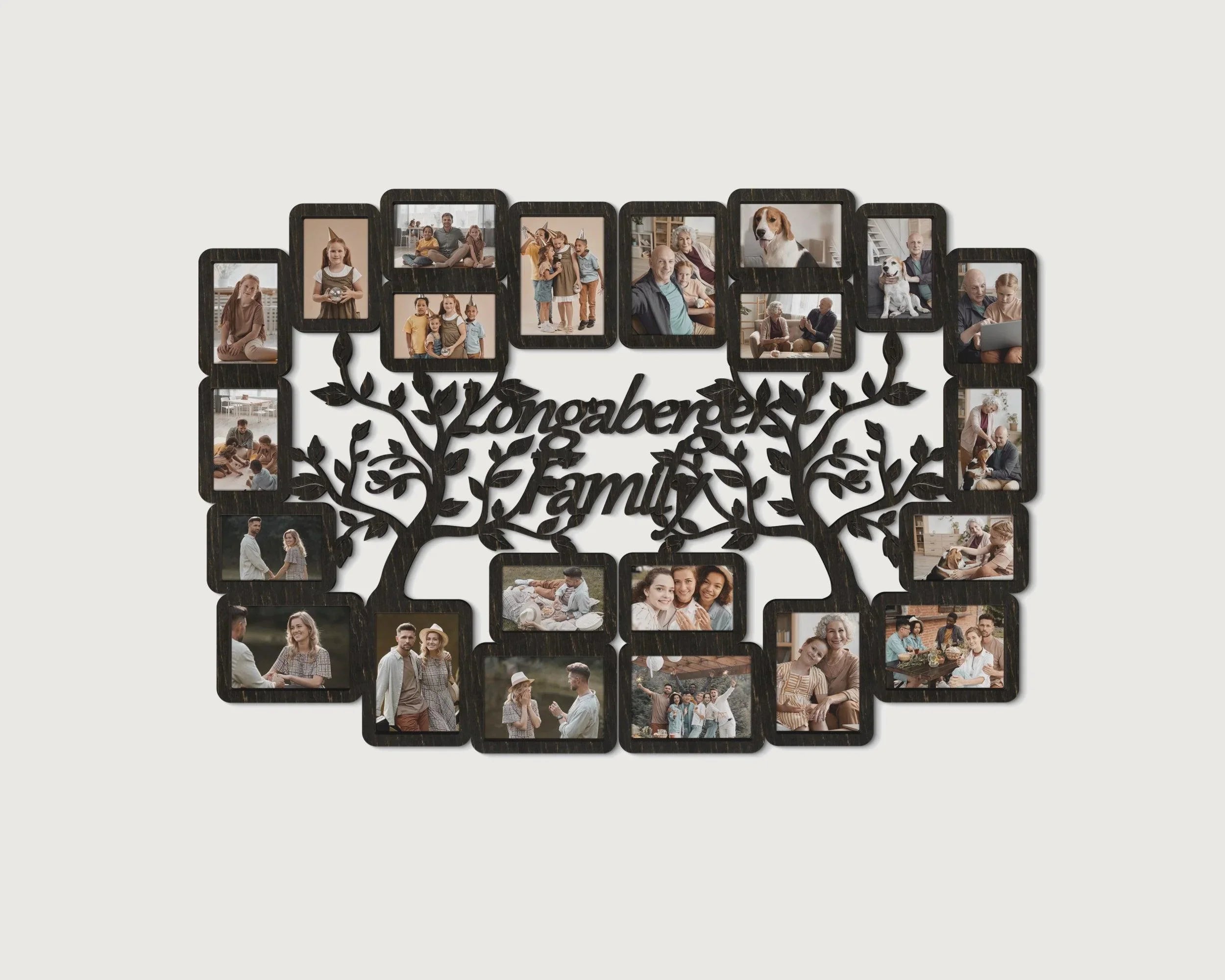 Personalized Family Tree Collage | Custom Large Photo Gallery Frames - The Frame Depot