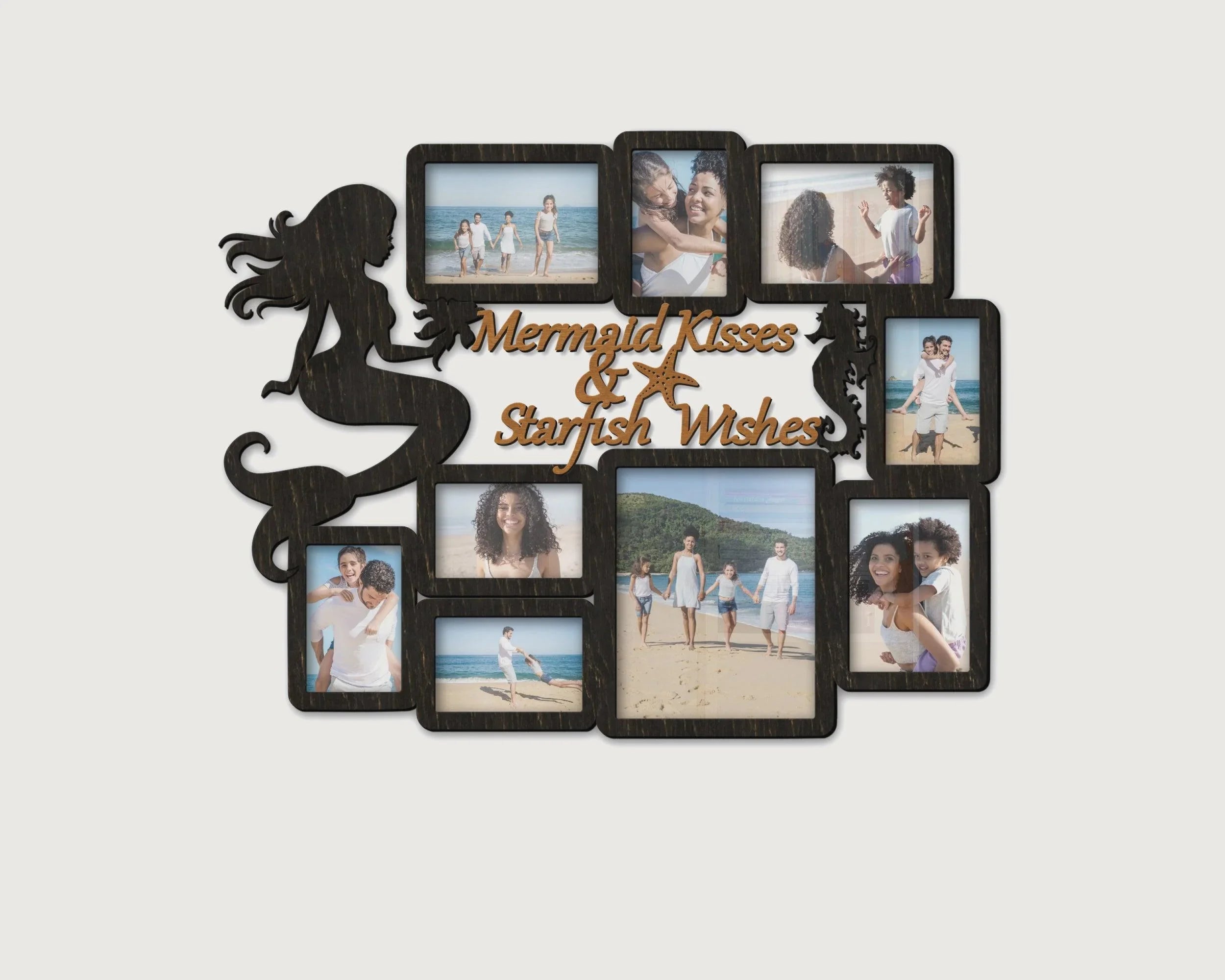 Mermaid Photo Frame | Personalized Family Collage - The Frame Depot