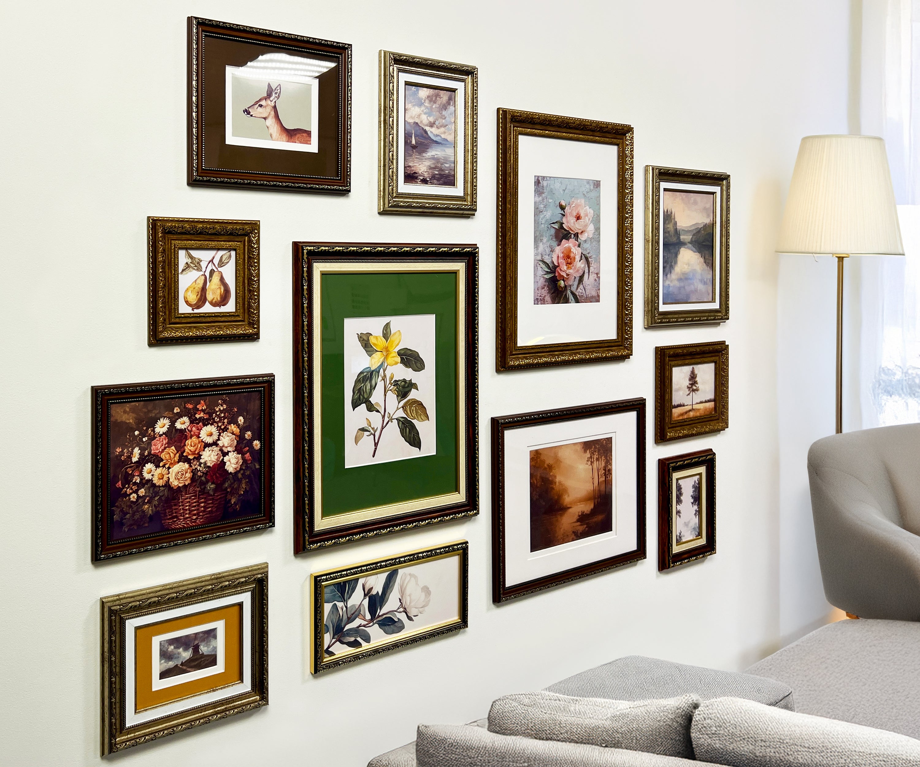 Dark Ornate Gallery Wall Frames Set – Victorian-Inspired Picture Frames