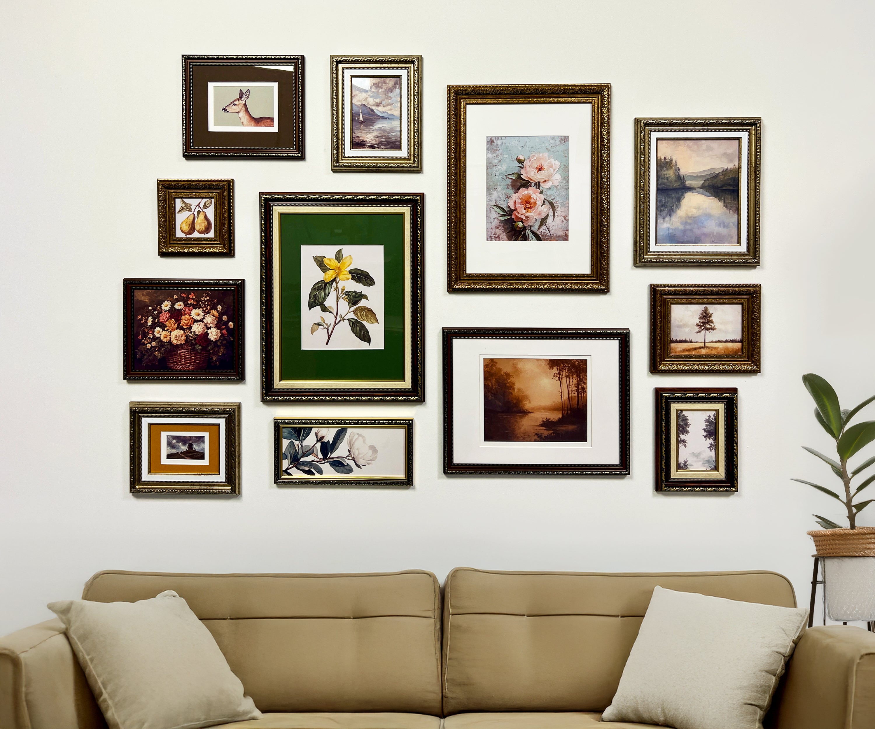 Dark Ornate Gallery Wall Frames Set – Victorian-Inspired Picture Frames