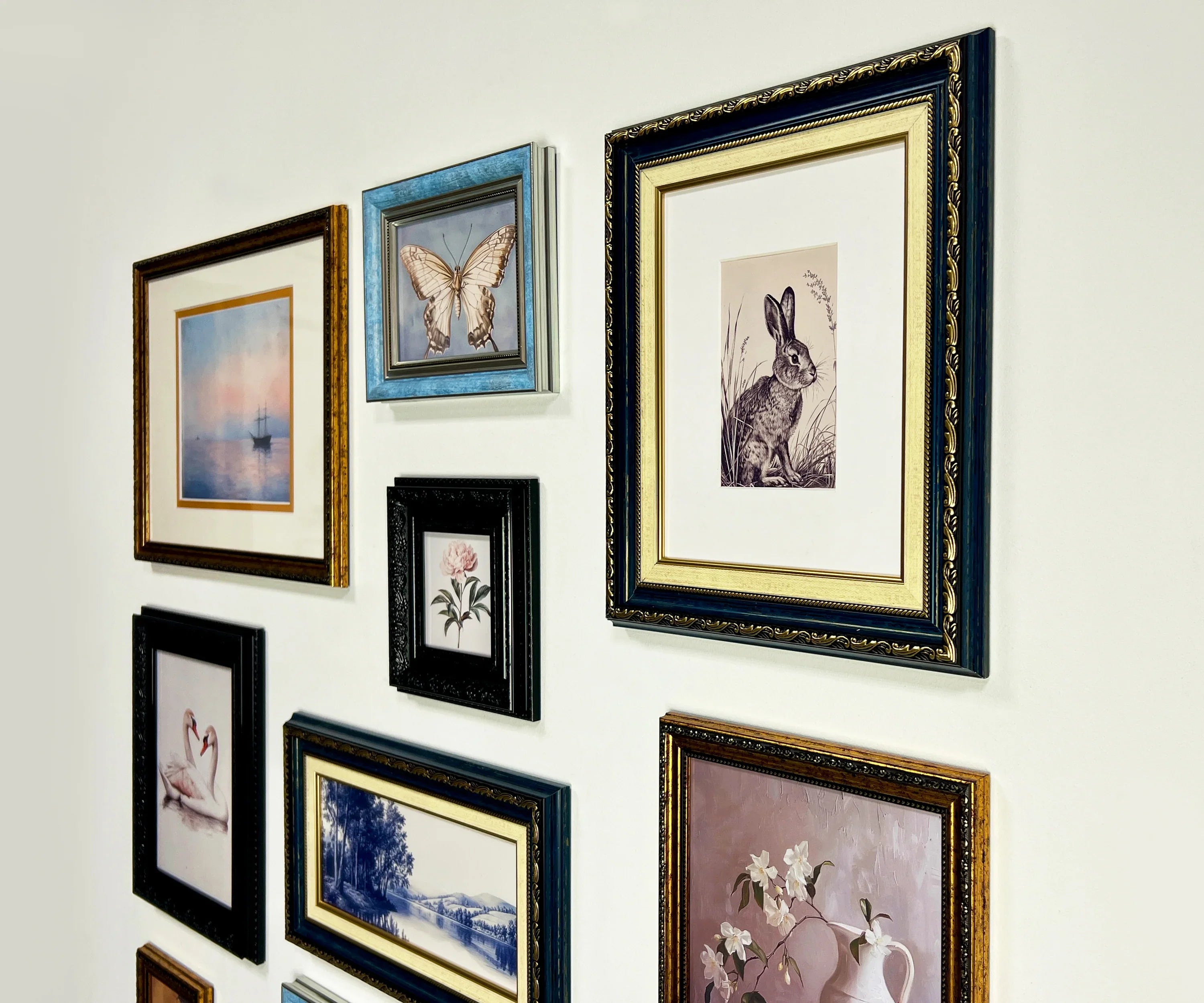Dark & Gold Ornate Gallery Wall Frames Set