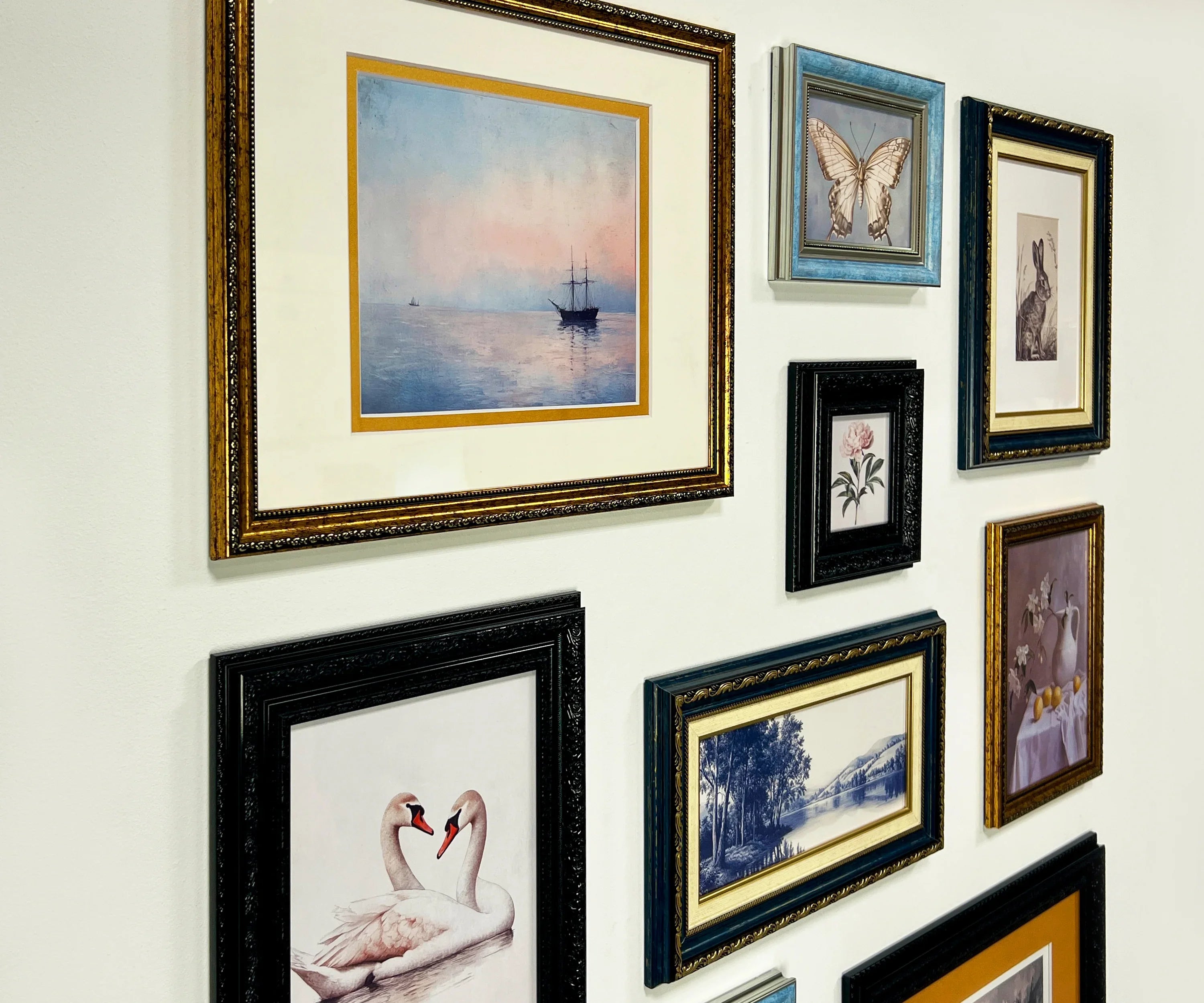Dark & Gold Ornate Gallery Wall Frames Set