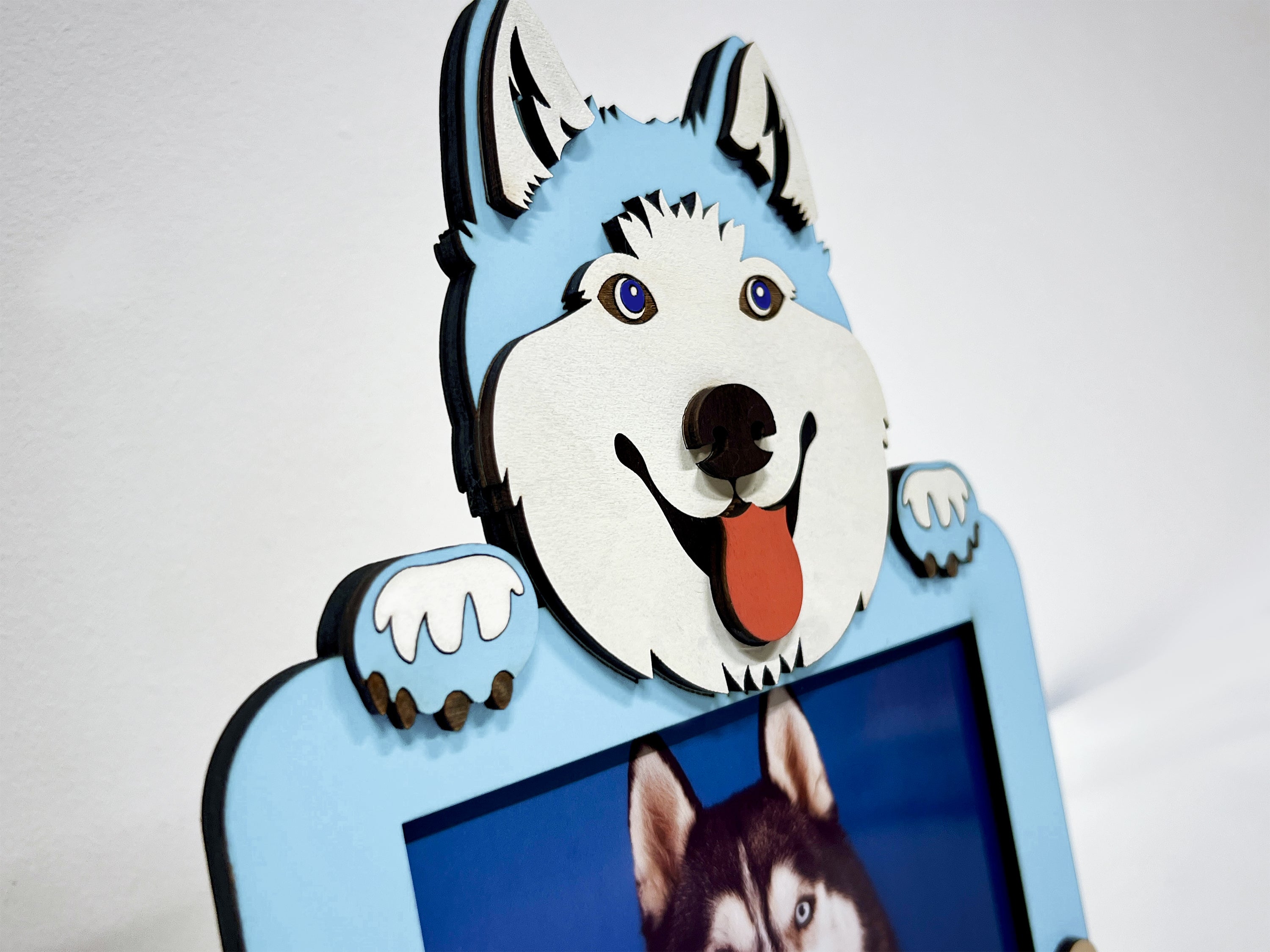 Personalized Colorful Dog Frame Gift | Custom Pet Photo Frames