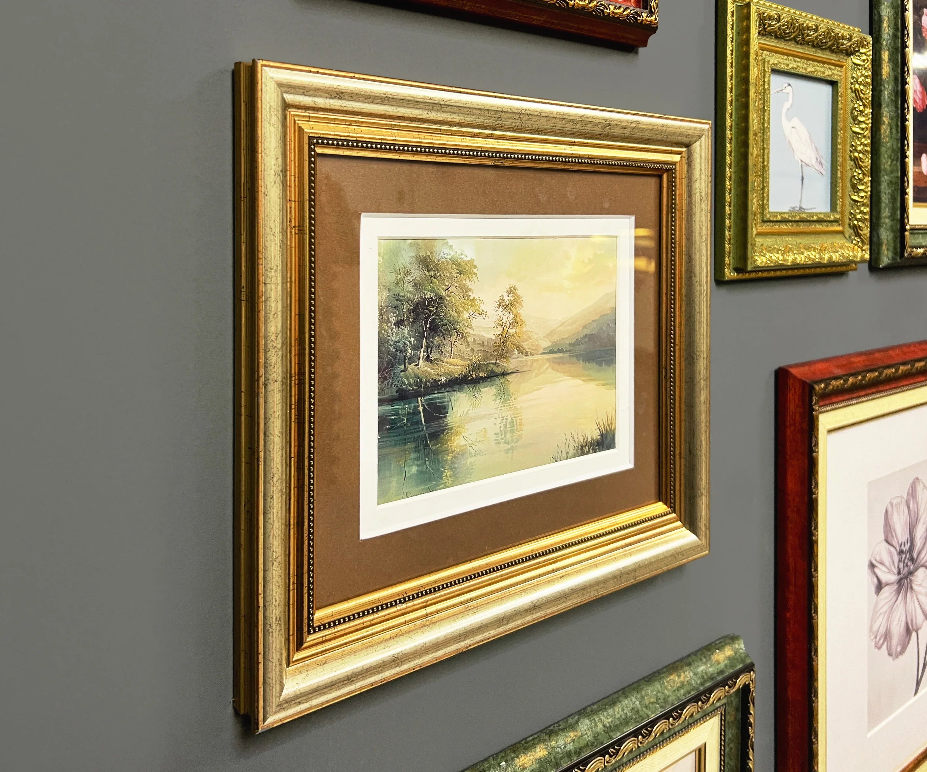 Green & Red Ornate Gallery Wall Frames Set
