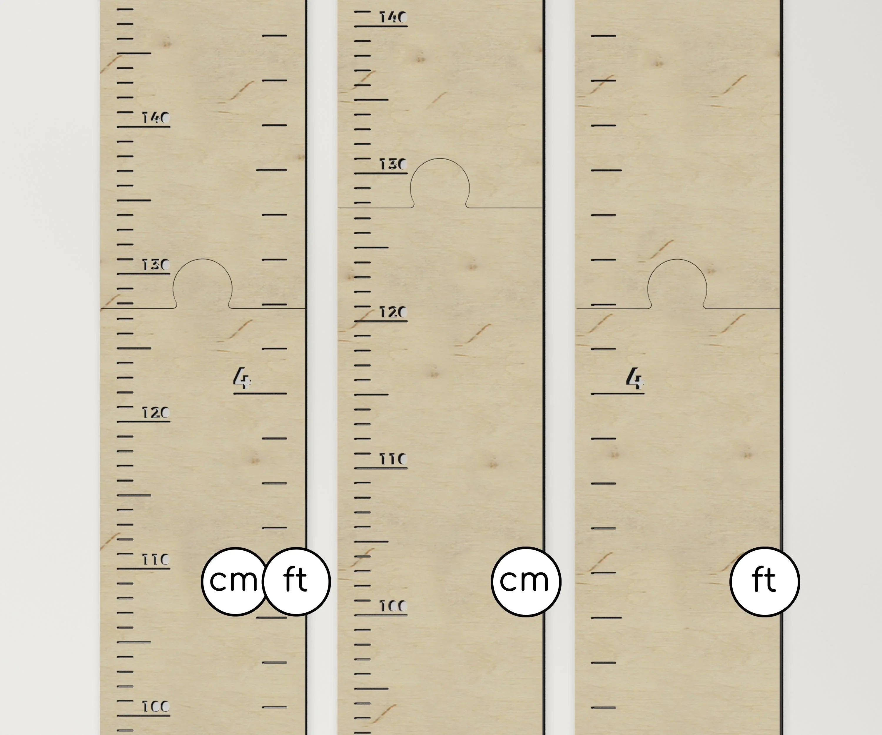 Personalized wooden kids growth ruler | Custom engraved height chart - The Frame Depot