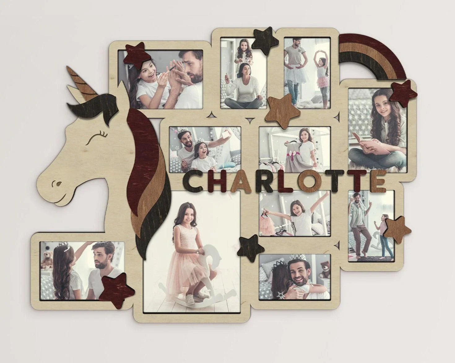 Unicorn Photo Frame Collage | Kids room decor - The Frame Depot