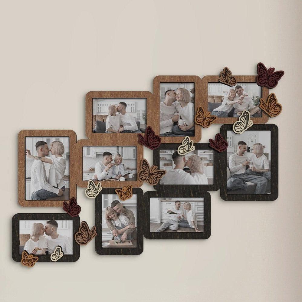 Butterfly Picture Frame Collage | Engraved Photo frames - The Frame Depot
