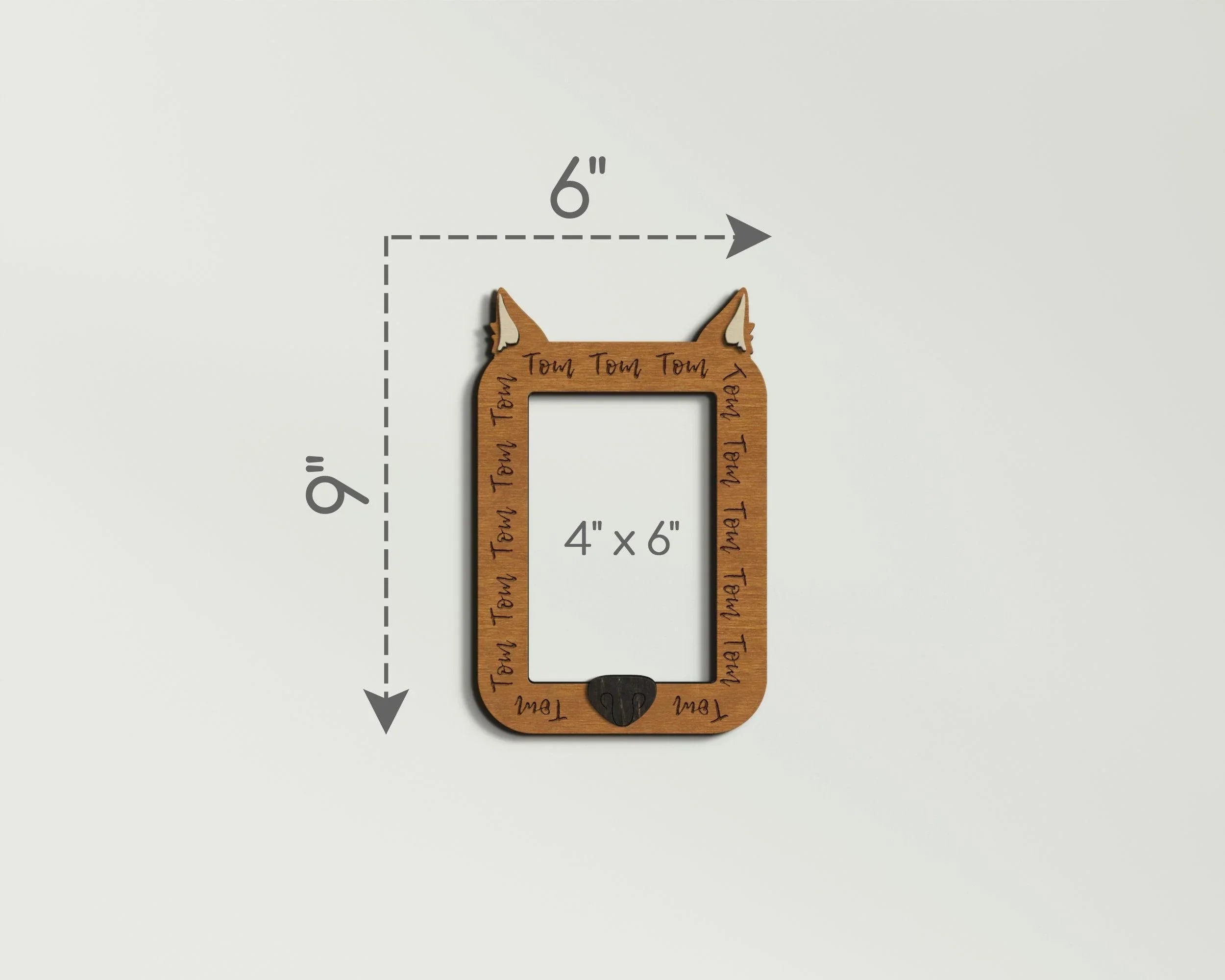 Custom Dog Photo Frame with Nose | Pet loss - The Frame Depot