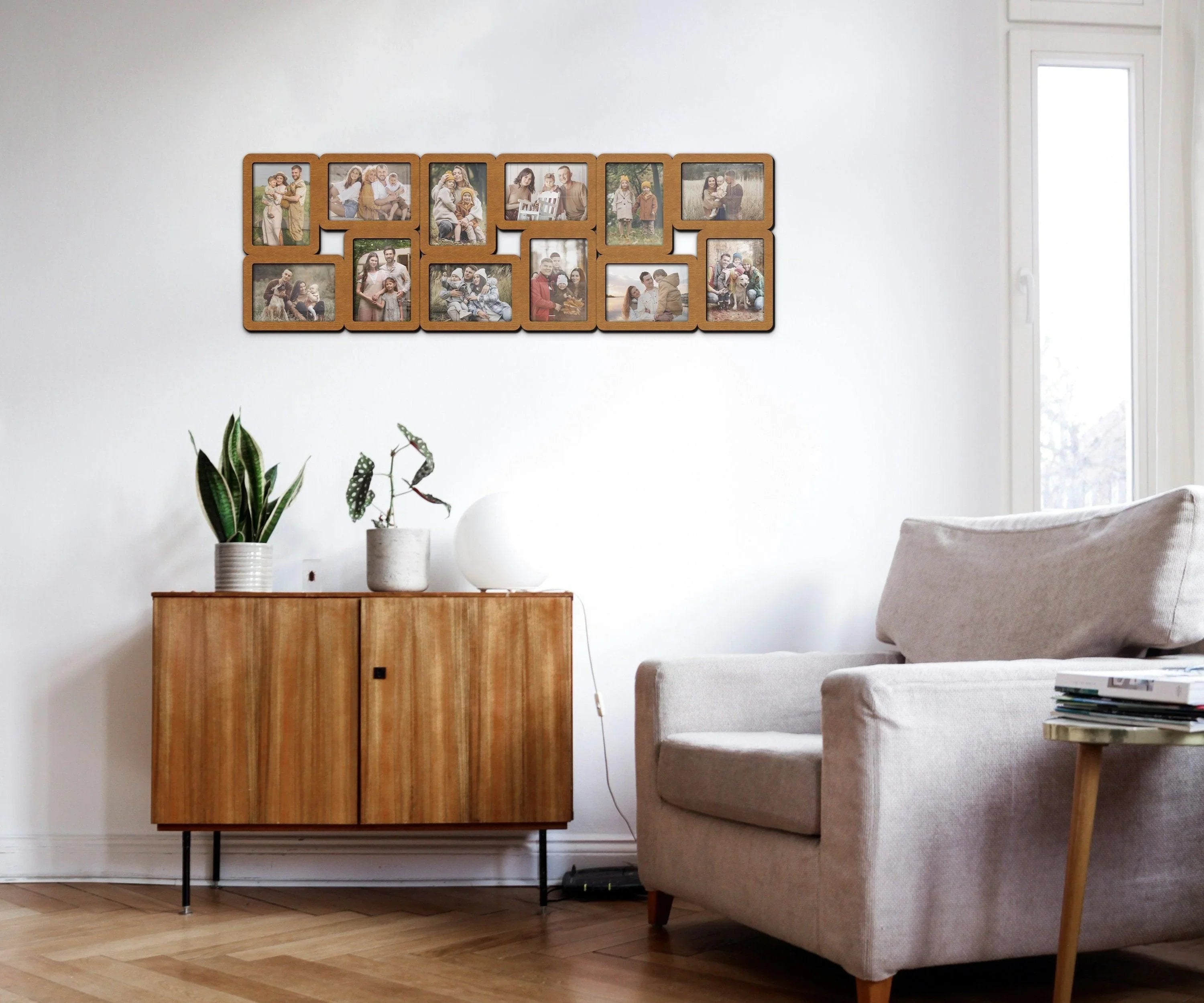 Geometric Photo Collage Frame | Square Picture Set - The Frame Depot