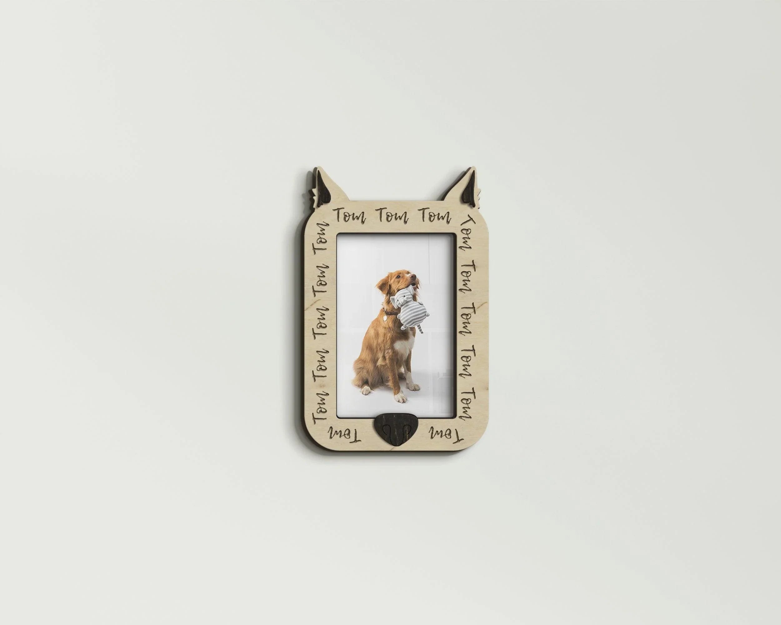 Custom Dog Photo Frame with Nose | Pet loss - The Frame Depot