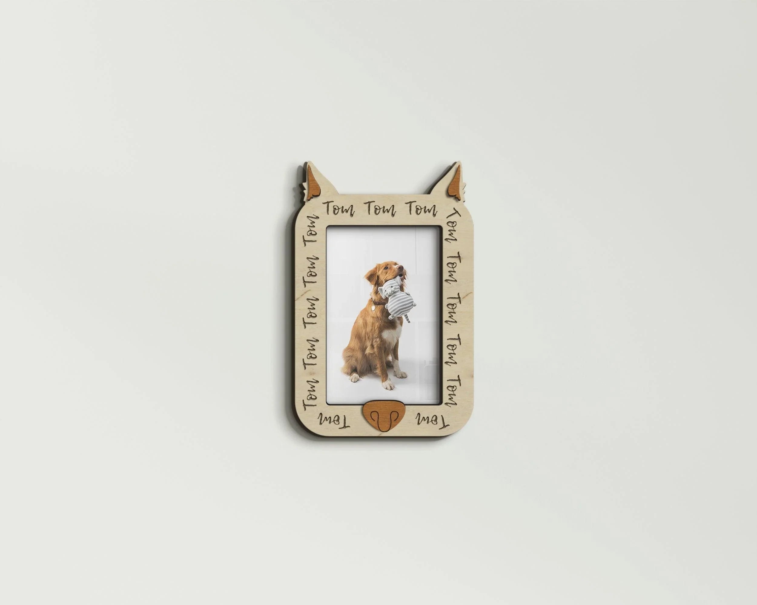 Custom Dog Photo Frame with Nose | Pet loss - The Frame Depot
