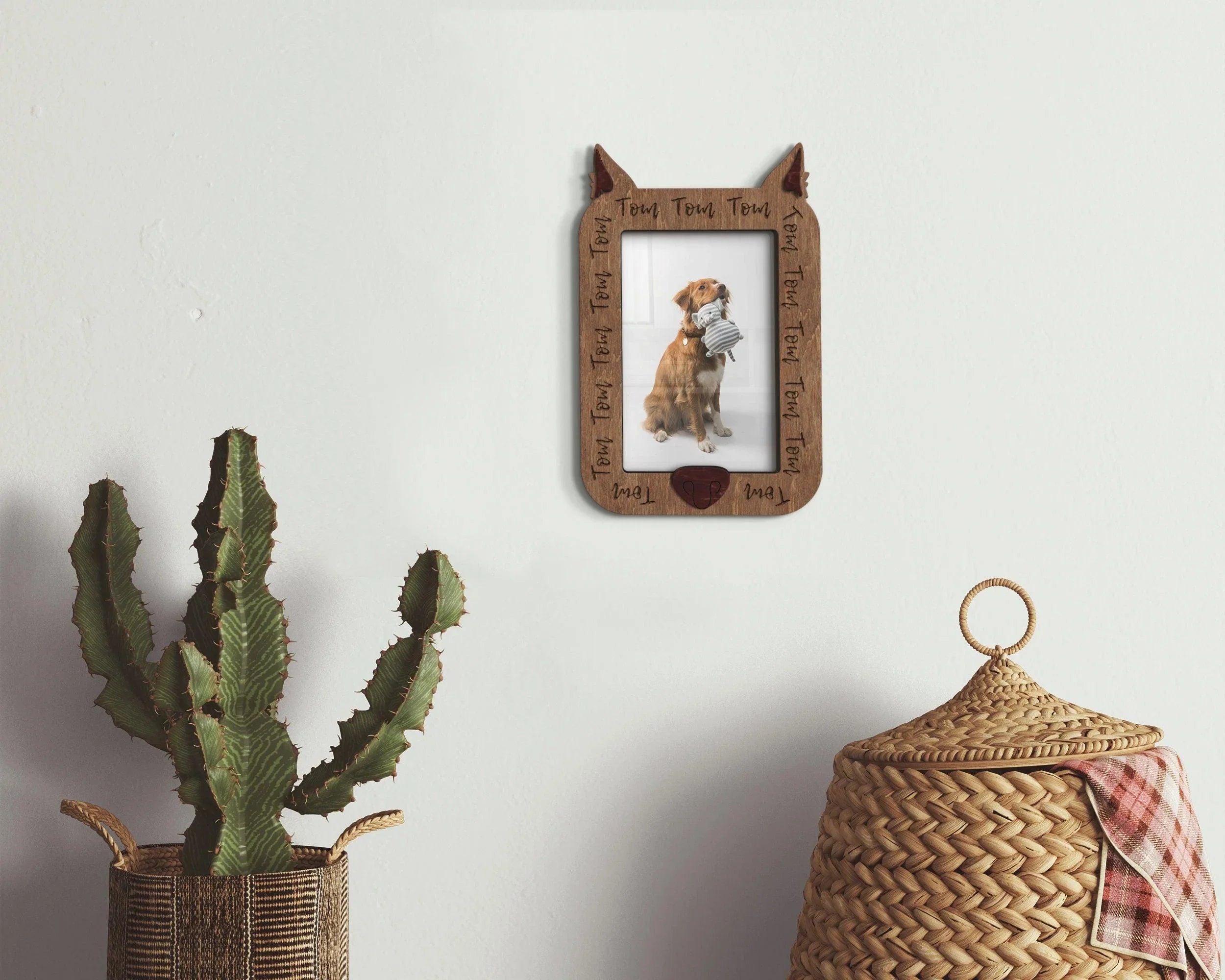 Custom Dog Photo Frame with Nose | Pet loss - The Frame Depot