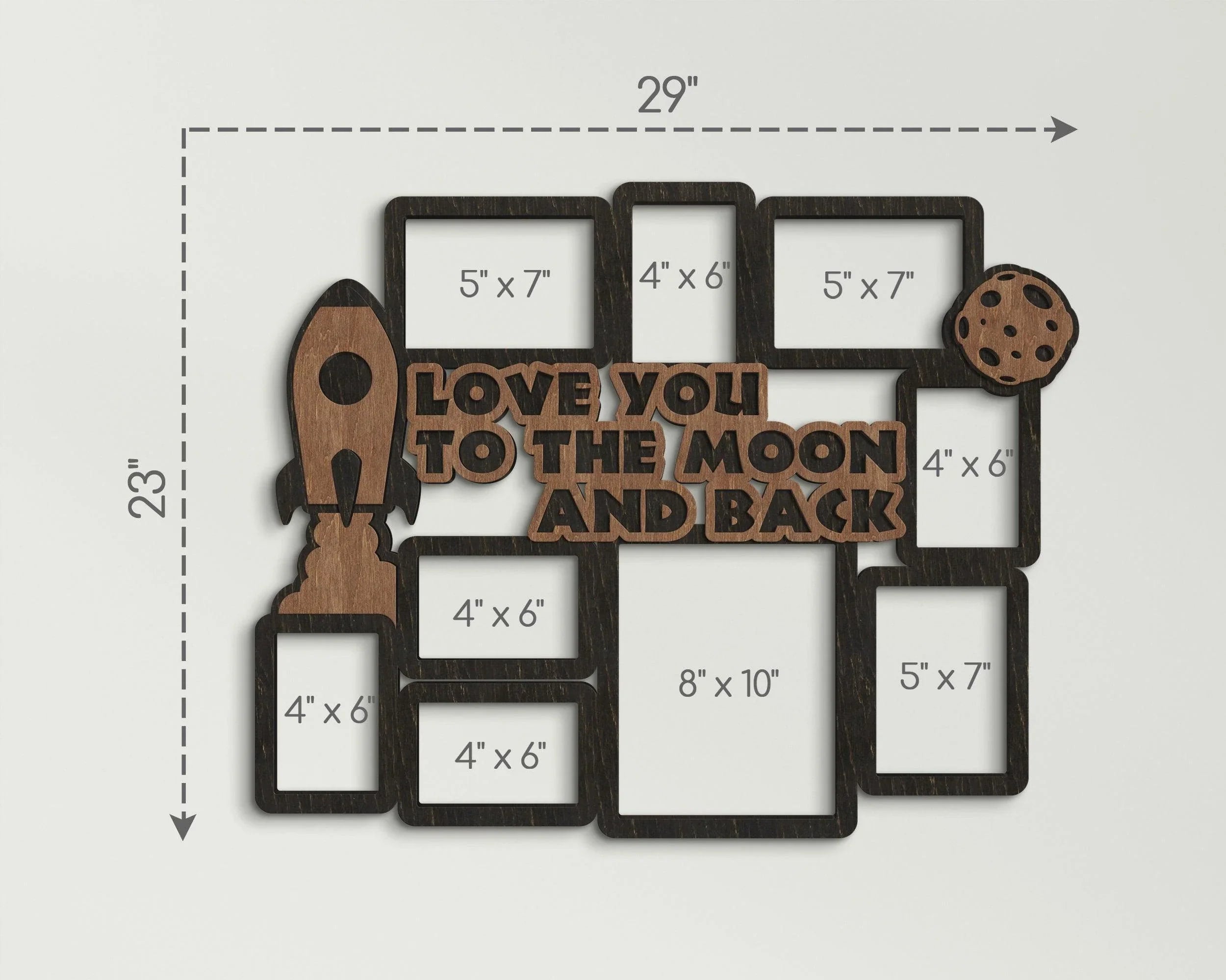 Love You to the Moon and Back | Custom Picture Frame Collage - The Frame Depot