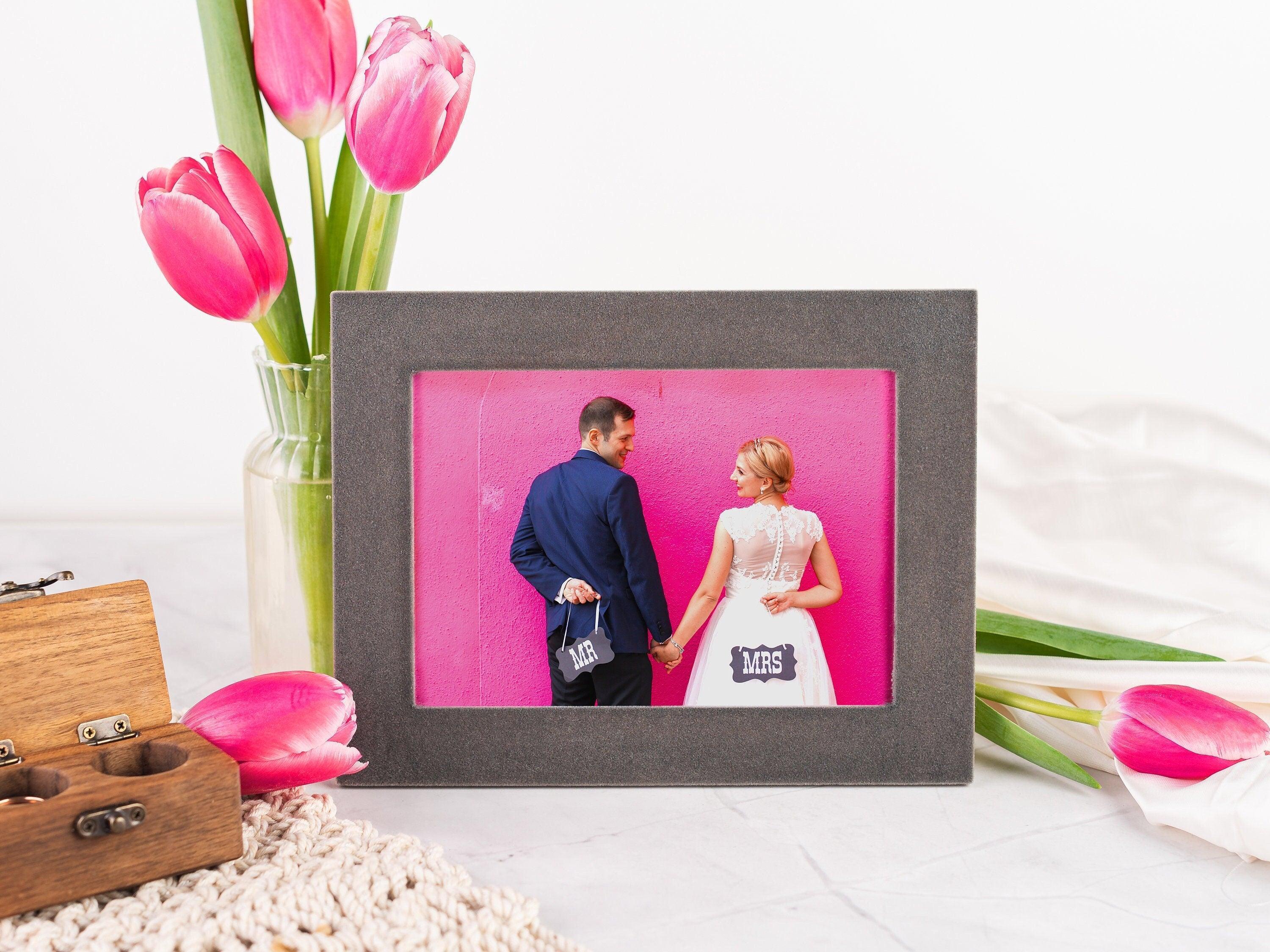 Velvet fabric picture frame | Soft photo frame - The Frame Depot